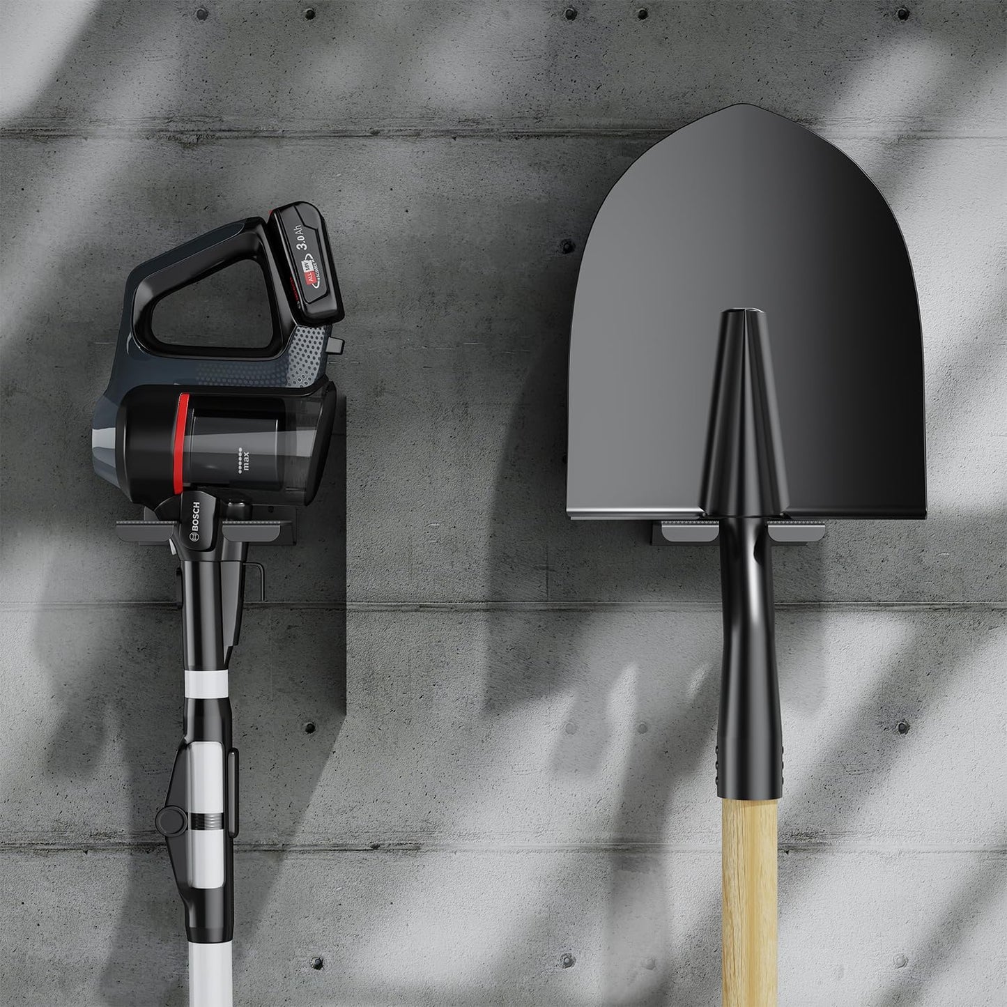 2 Pack Garden Tool Hanger for Garage Wall,Garage Tools Storage and Organizer Racks for Leaf Blower,String Trimmer,Weedeater,Chainsaw and Other Garden Tools, 2025 Yard Maintenance Must Haves