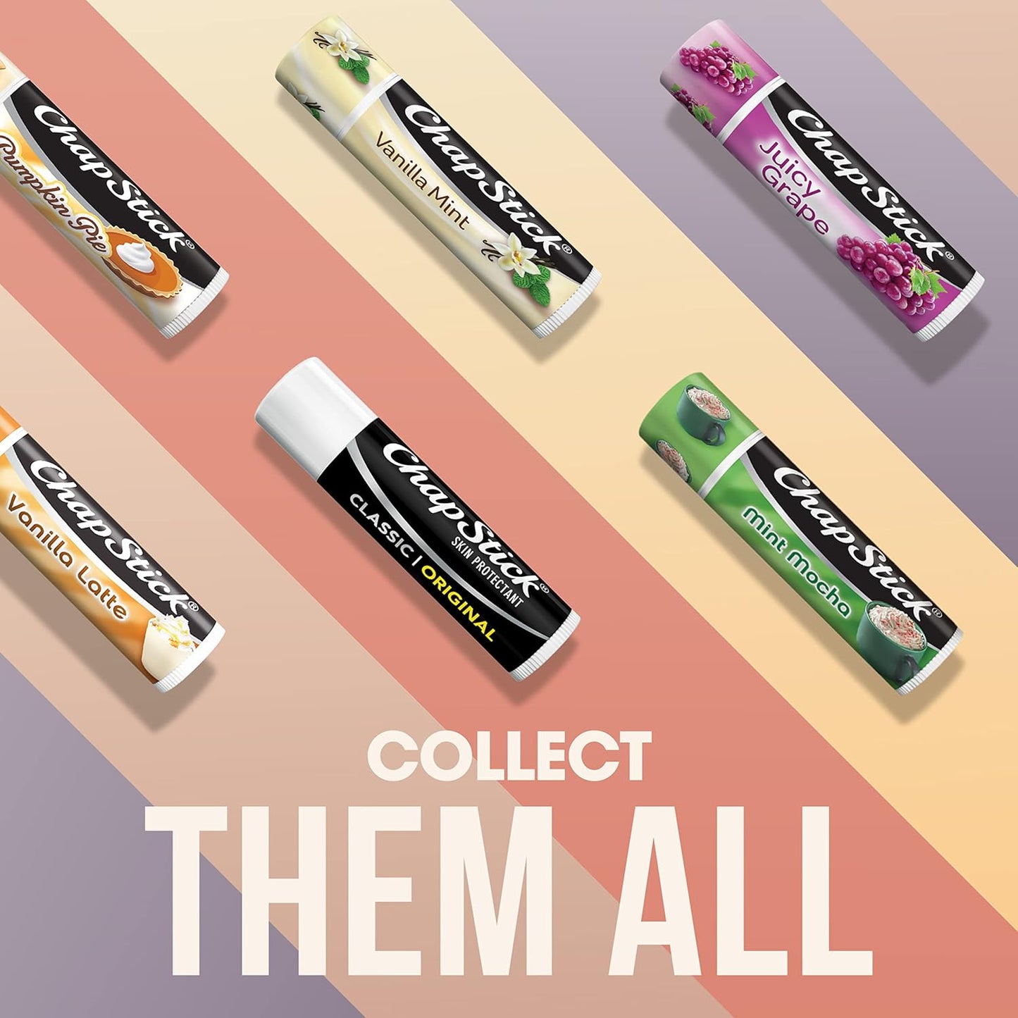ChapStick Classic Original Lip Balm Tubes, Lip Care - 0.15 Oz (Pack of