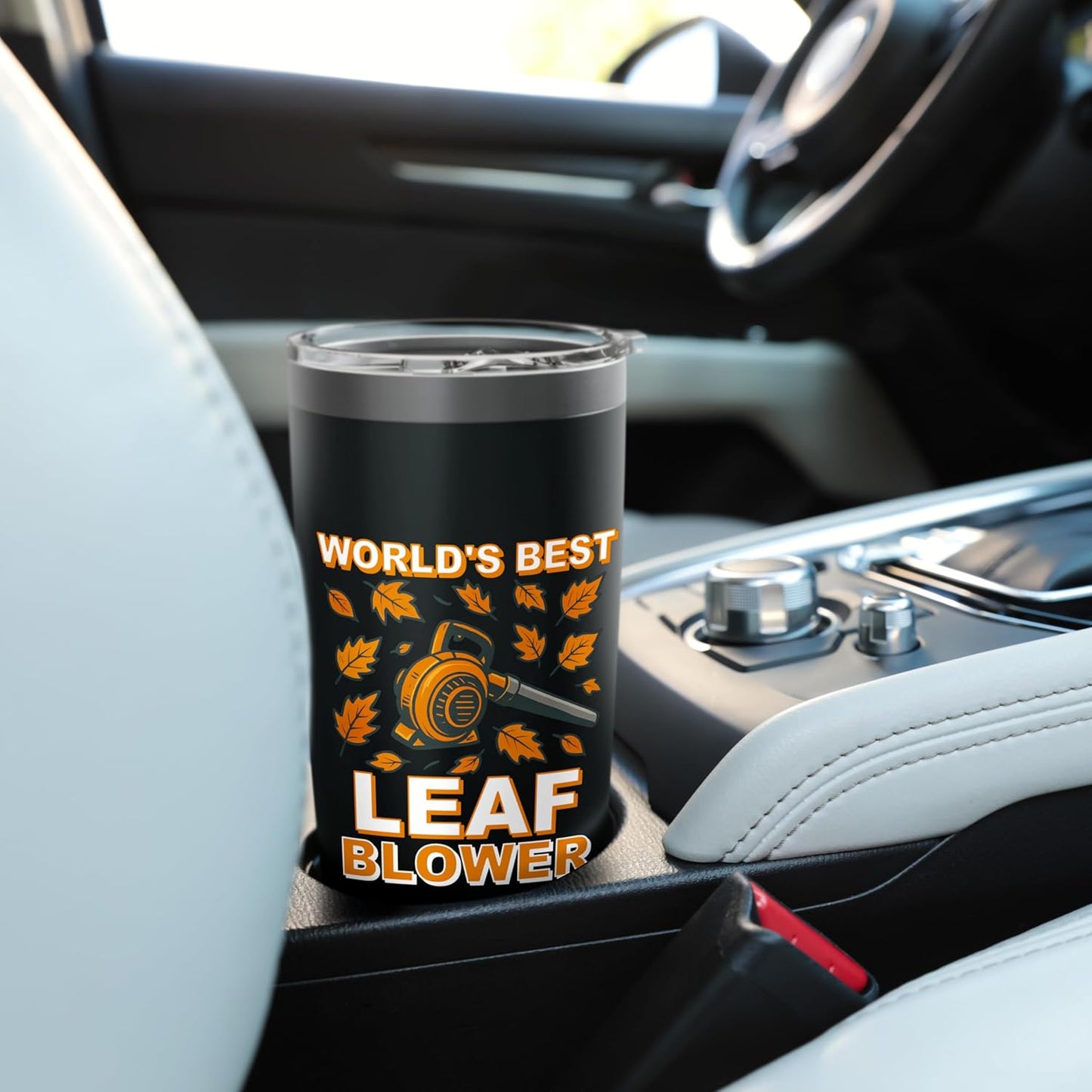 Leaf Blower Shirt For Men Funny Electric Gas Lawn Care Fall Stainless Steel Insulated Tumbler