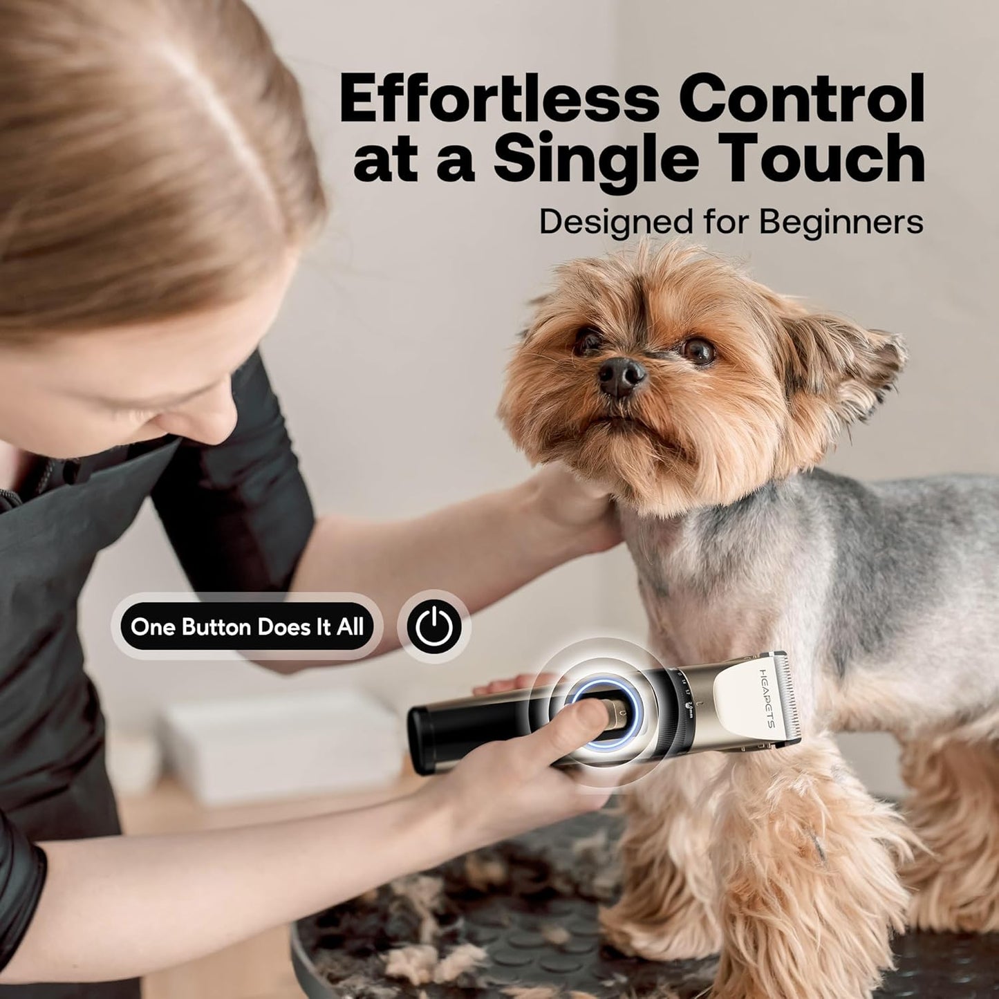 Dog Grooming Clippers, Low Noise, Electric Quiet, Adjustable Clipper C