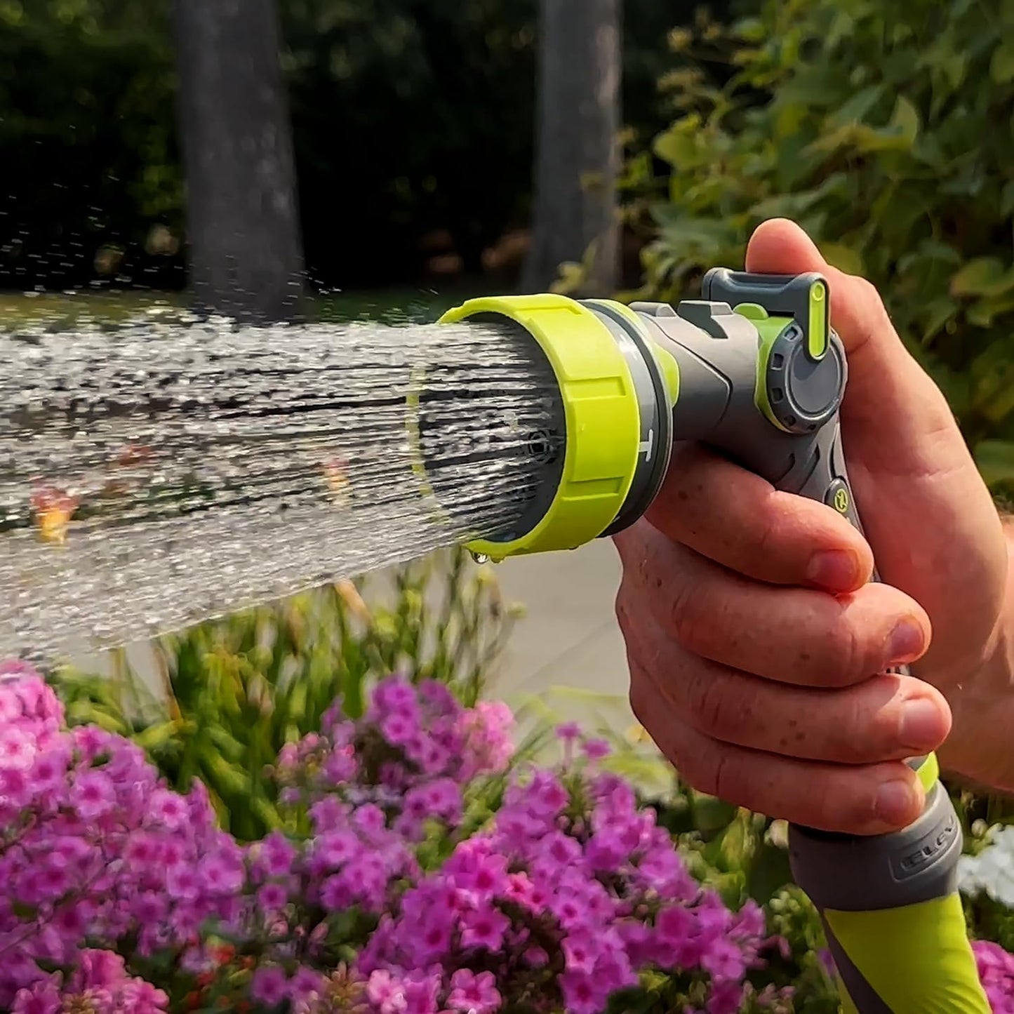 Flexzilla 7-Pattern Adjustable Flow Garden Hose Nozzle Sprayer with Ea
