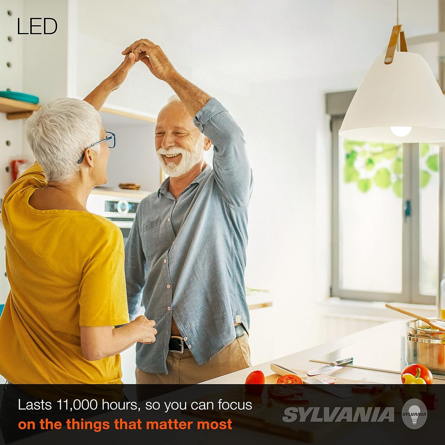 Sylvania LED Light Bulb, 60W Equivalent A19, Efficient 8.5W, Medium Base, Frosted Finish, 800 Lumens, Soft White - 4 Pack (73888)