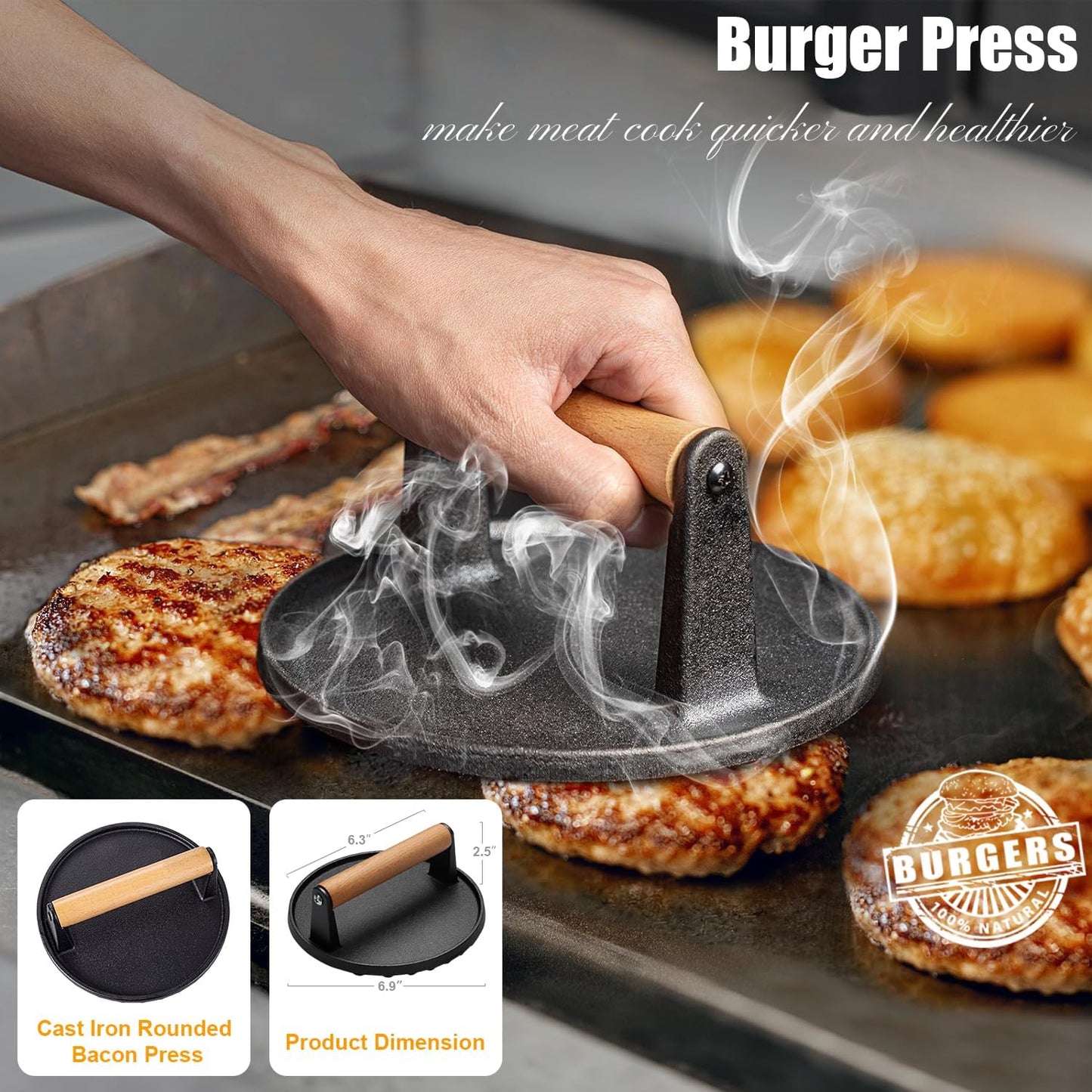 27pcs Griddle Accessories Kit for Blackstone, Professional Hibachi Fla