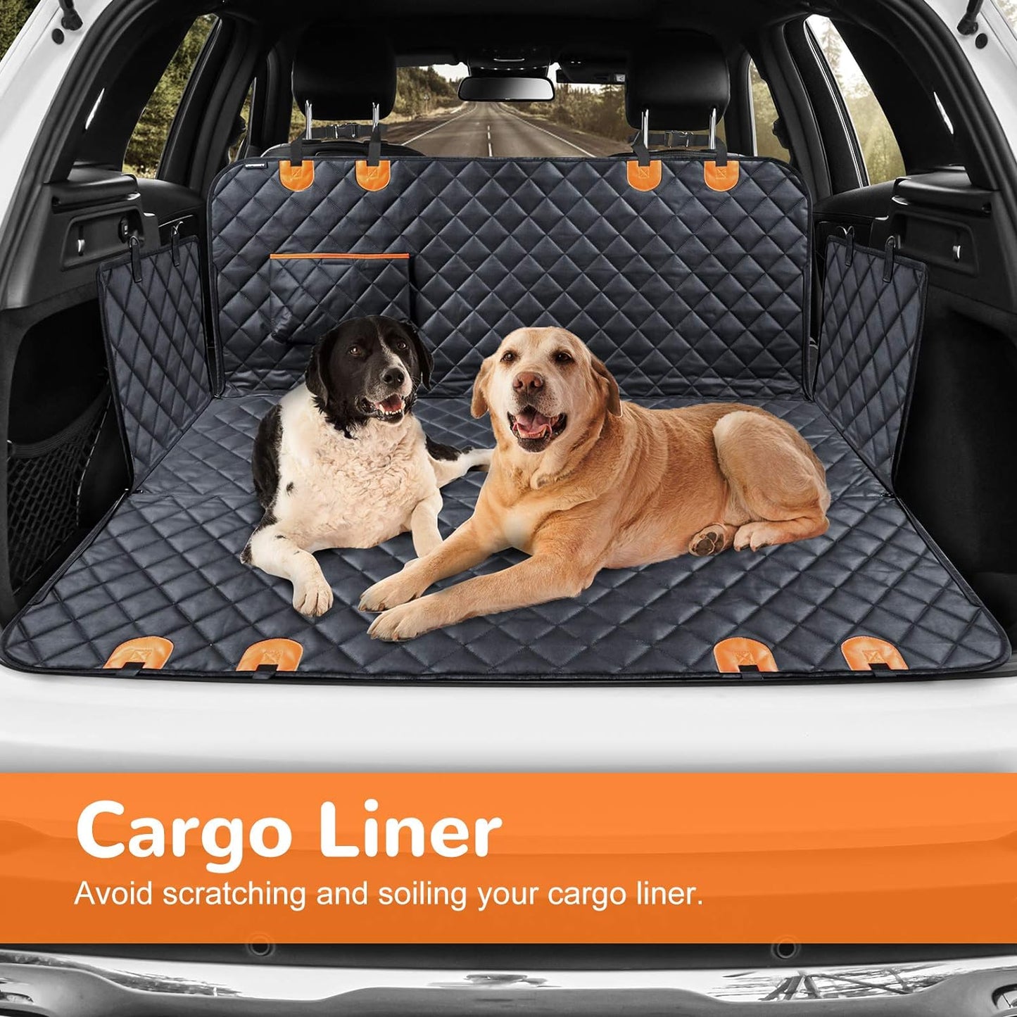 URPOWER Dog Car Seat Cover for Pets 100% Waterproof Seat Cover Hammock