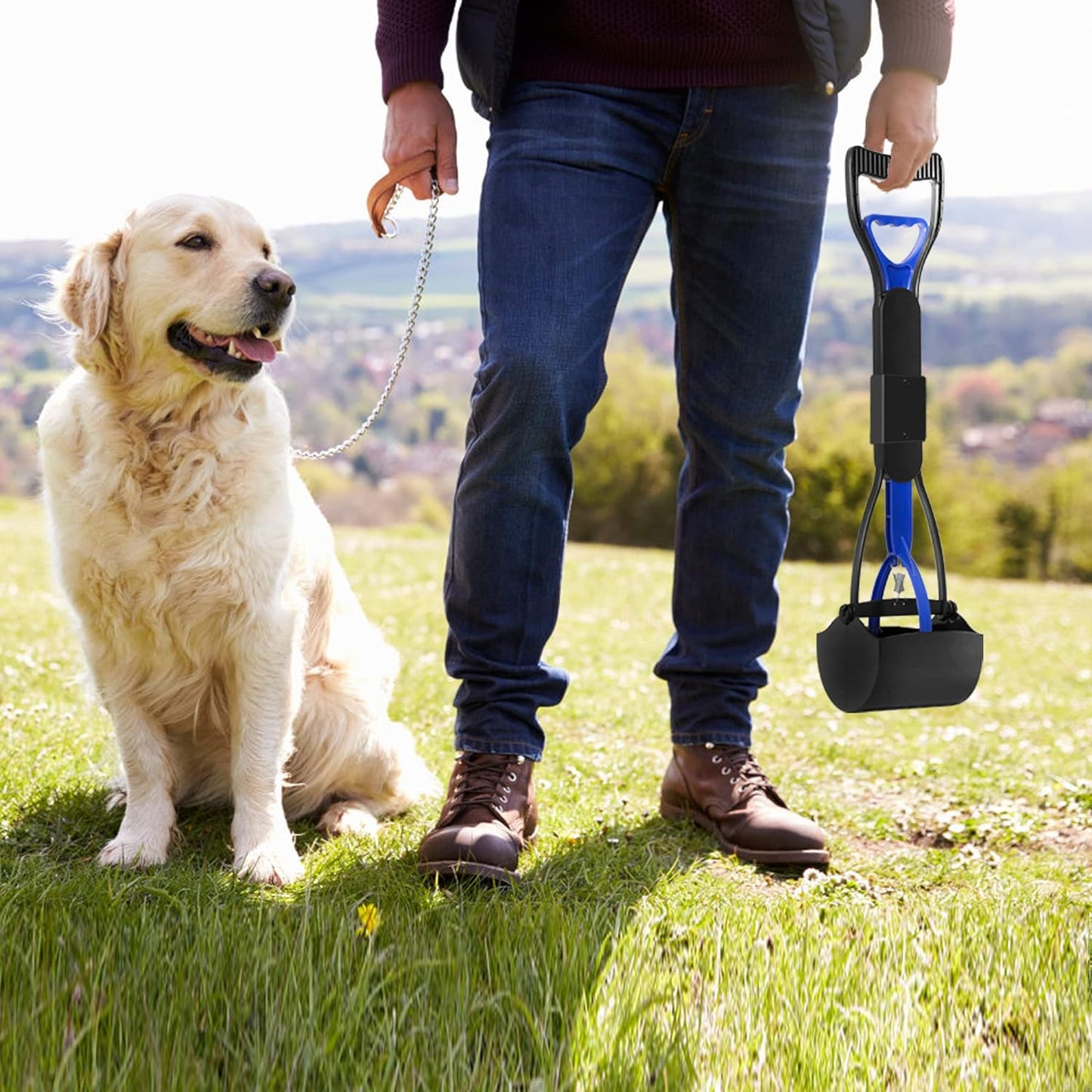 UPSKY Pooper Scooper for Large Small Dogs, Folding Dog Poop Scooper, S