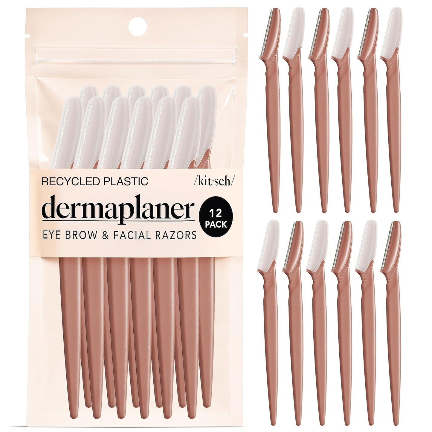 Kitsch Dermaplane Razor for Women Face – Face Razors for Women & Men, 
