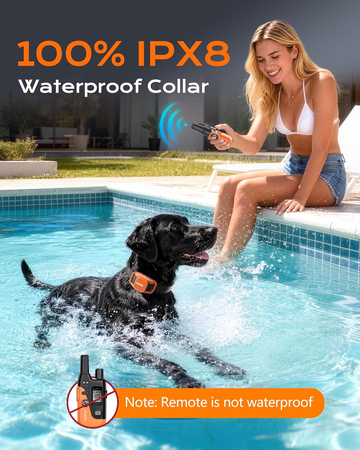 Jugbow Dog Shock Collar- 4200FT Dog Training Collar with Remote for 10