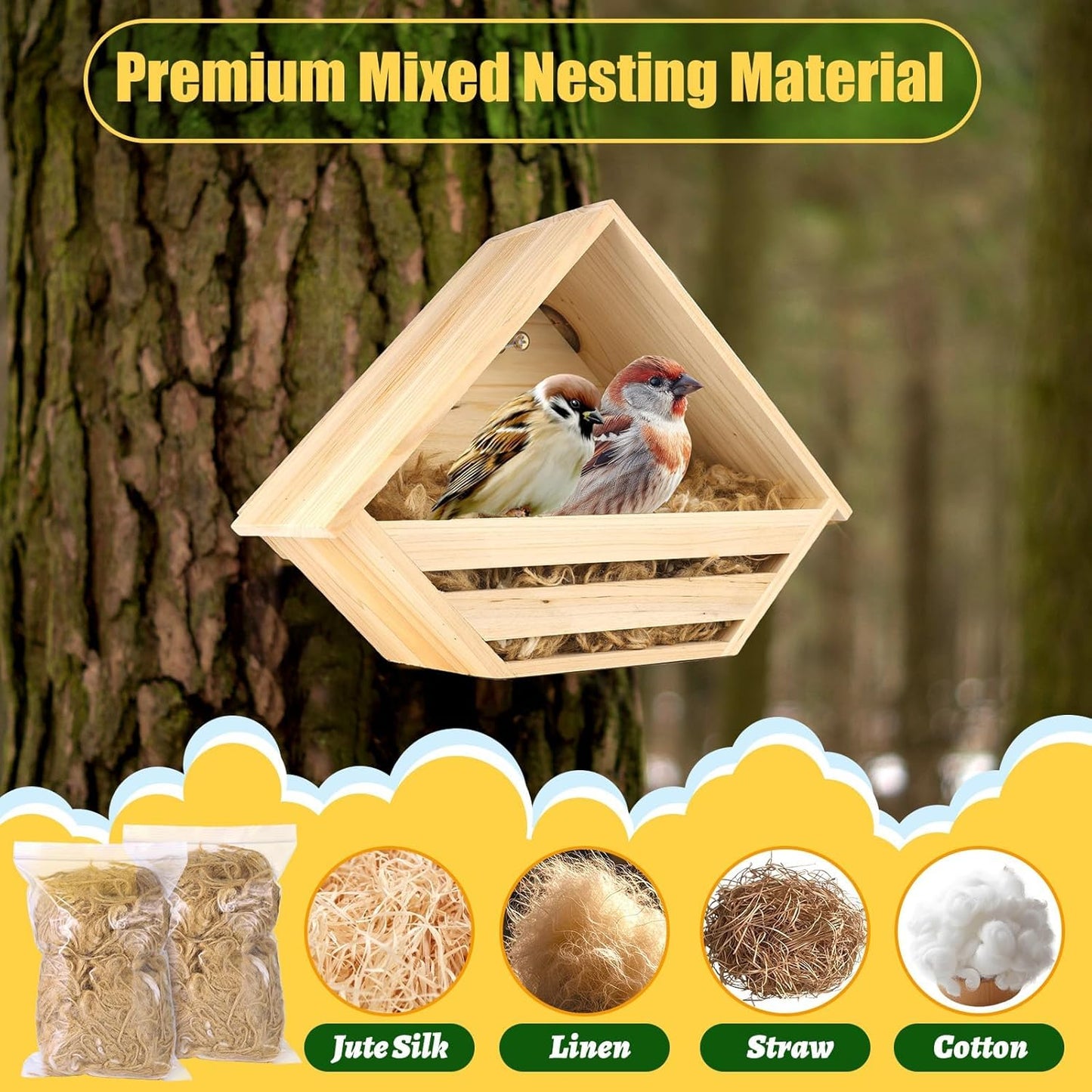Cedar Dove Nesting Box Mourning Dove Nesting Box Bird Nesting Material
