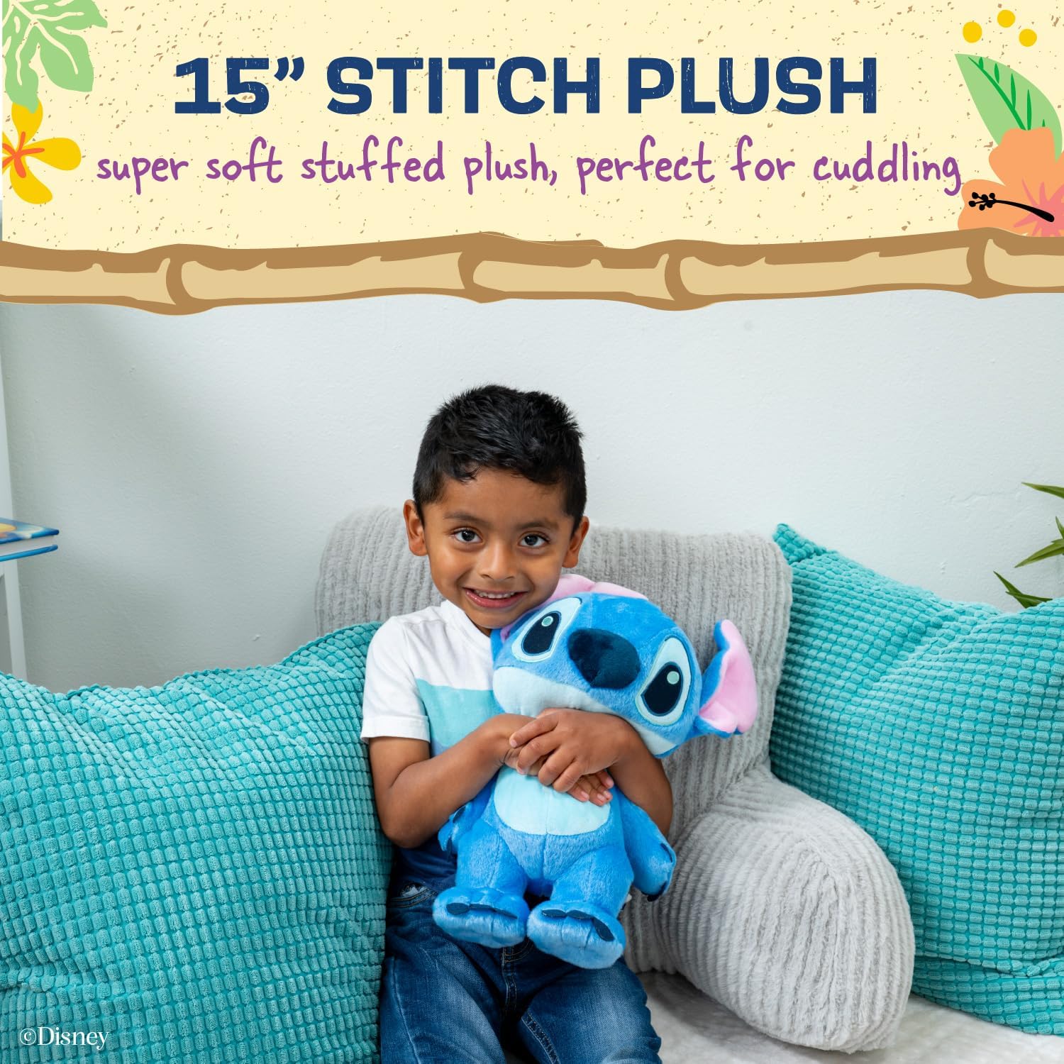 Disney Baby Lilo & Stitch Soft Huggable Stuffed Animal Cute Plush Toy 