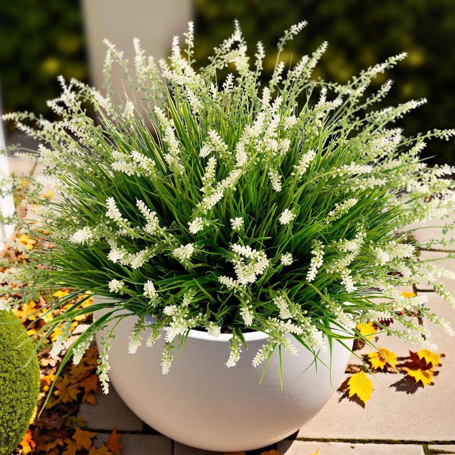 Artificial Faux Plants Flowers for Outdoor Decorations, Fake Monkey Gr