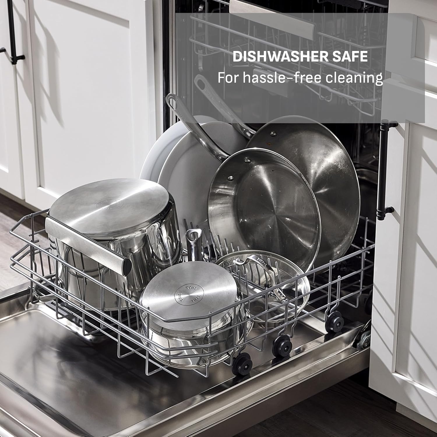 T-fal Stainless Steel Pots and Pans Set 11 Piece, Induction, Oven Broi
