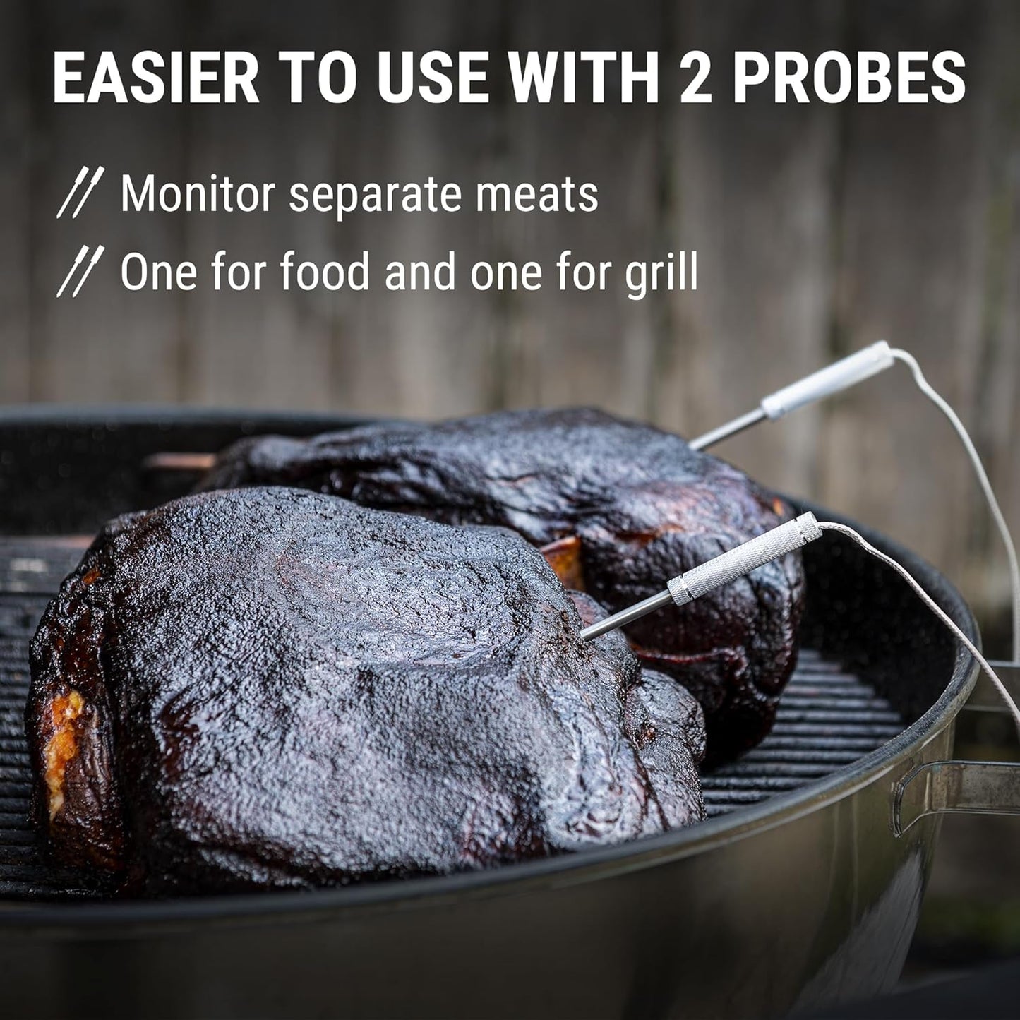 ThermoPro 650 ft Wireless Meat Thermometer Digital for Grilling and Sm