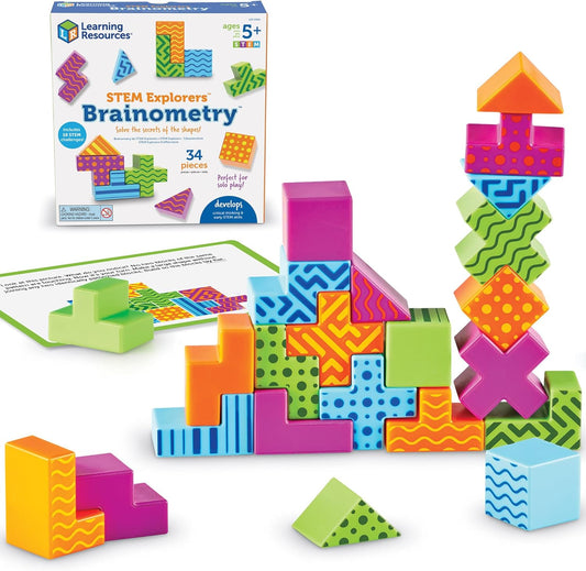 Learning Resources STEM Explorers Brainometry - 3d Puzzle, Brain Games