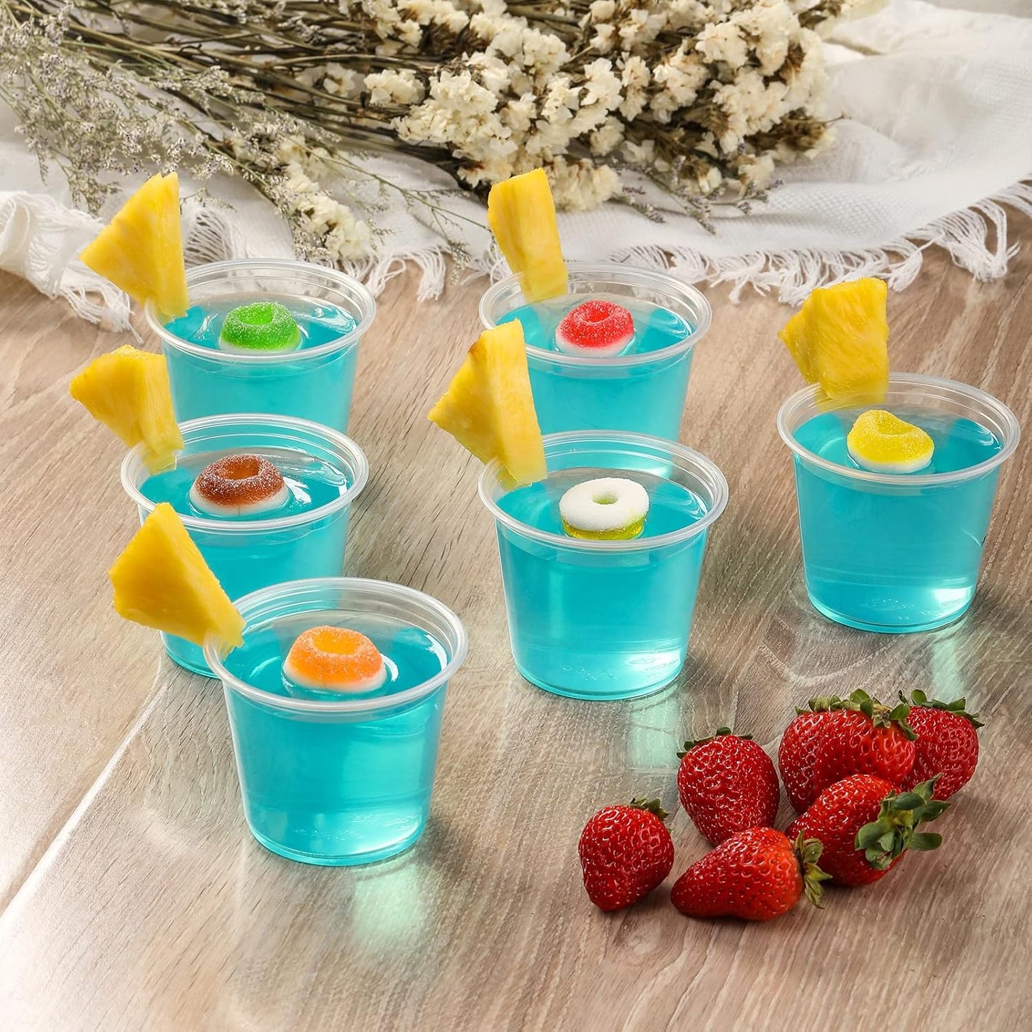 Portion Cups With Lids, 240 Sets - 5.5 oz Airtight, Stackable Souffle Cups, Salad Dressing & Sauce Containers for Lunch, Party, Trips