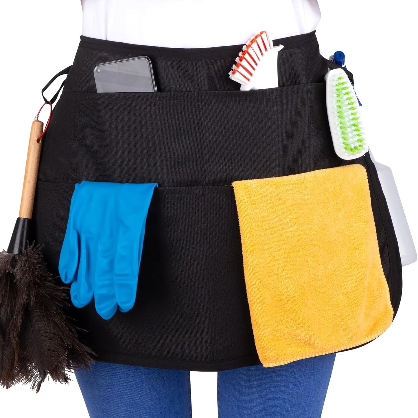 5-Pocket Waterproof Professional Cleaning Apron. Made for Pro Cleaners