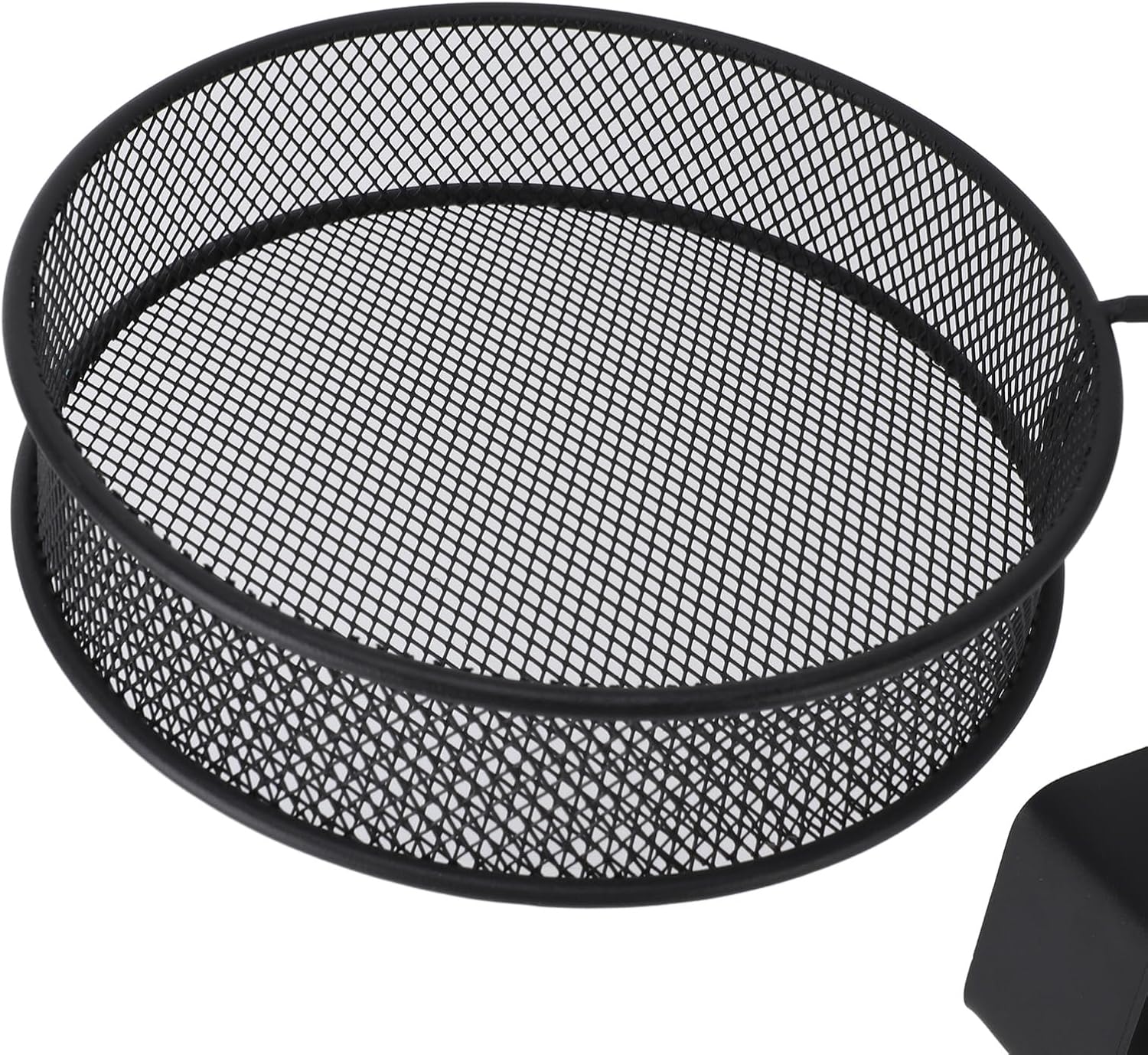ZJchao Deck Bird Feeder Railing Mount Three Trays Bath Fence Outdoor B