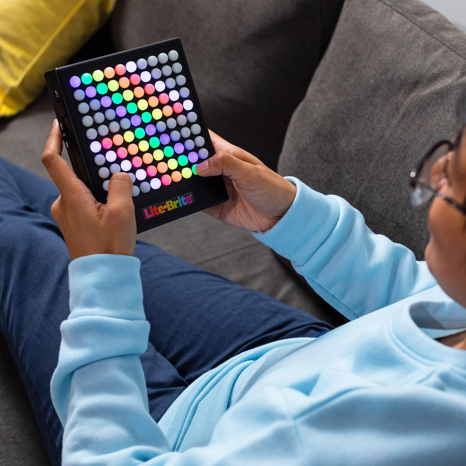 Lite-Brite Touch - Create, Play and Animate - Light Up Portable Stem S
