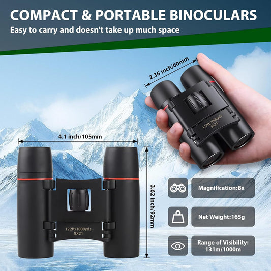 Binoculars for Adults and Kids, High Powered Portable & Compact Binocu