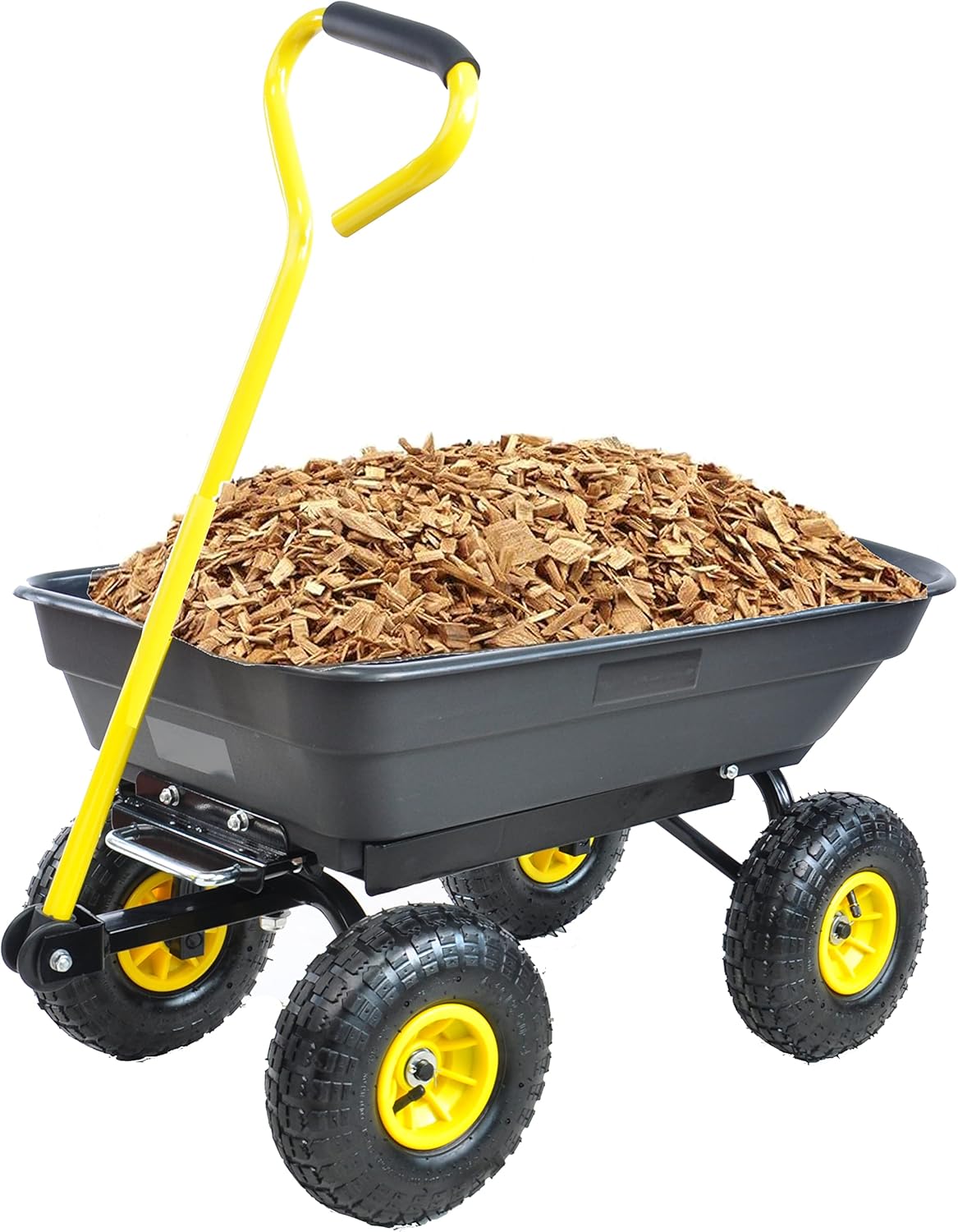 Garden Cart Outdoor Utility Wagon with Solid Wheels Beach Wagon,All Te