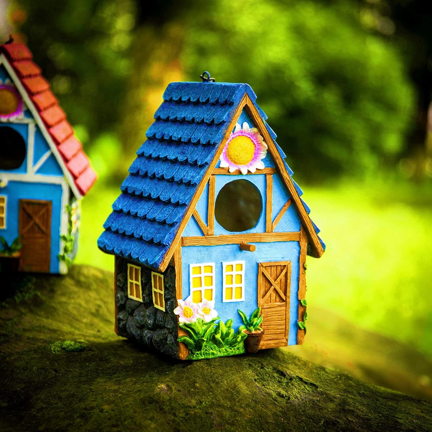 Garden Bird House for Outside Clearance Hanging Outdoors Country Cute 