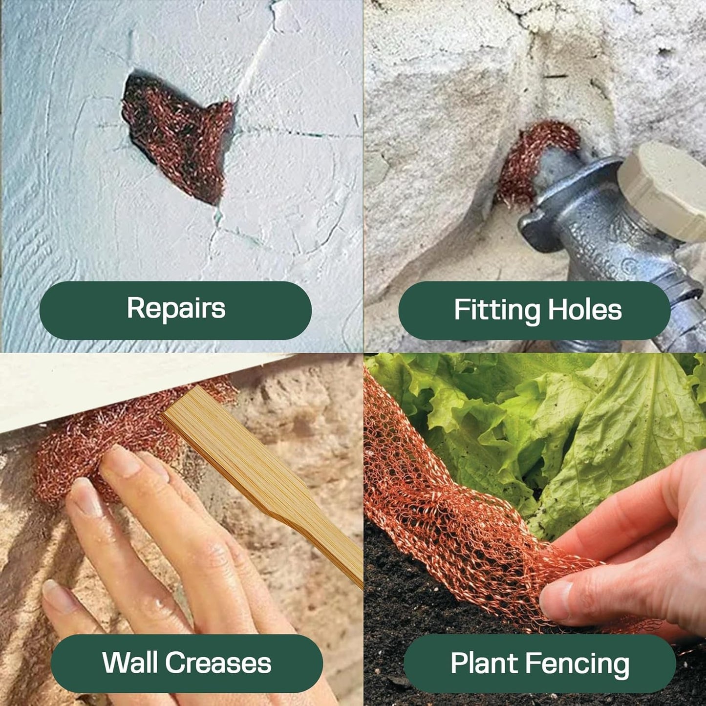 3rd Gen Copper Mesh Rodent Control Kit - Raytrends 100% Premium & Pure