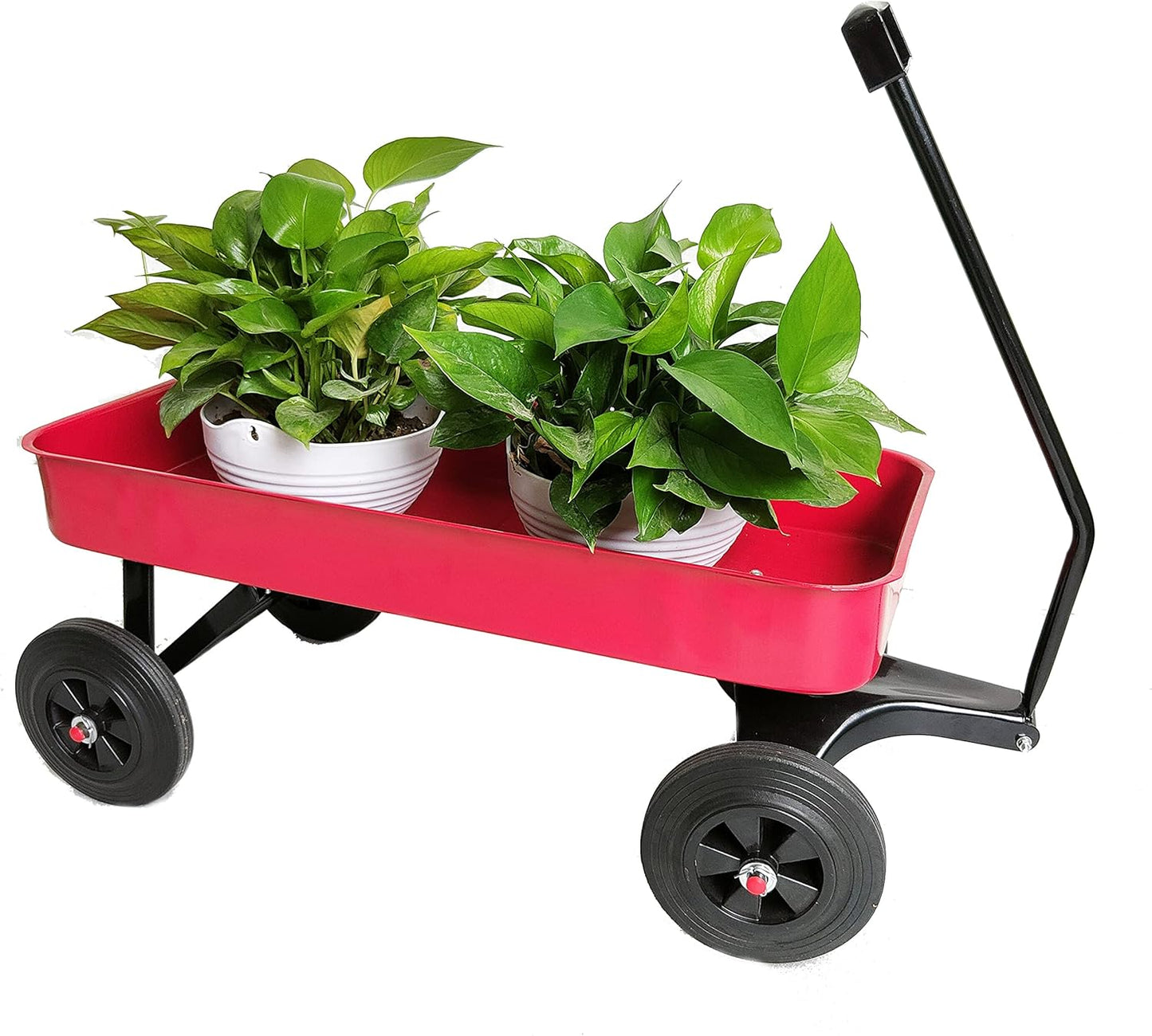 Garden Cart Outdoor Utility Wagon with Solid Wheels Beach Wagon,All Te