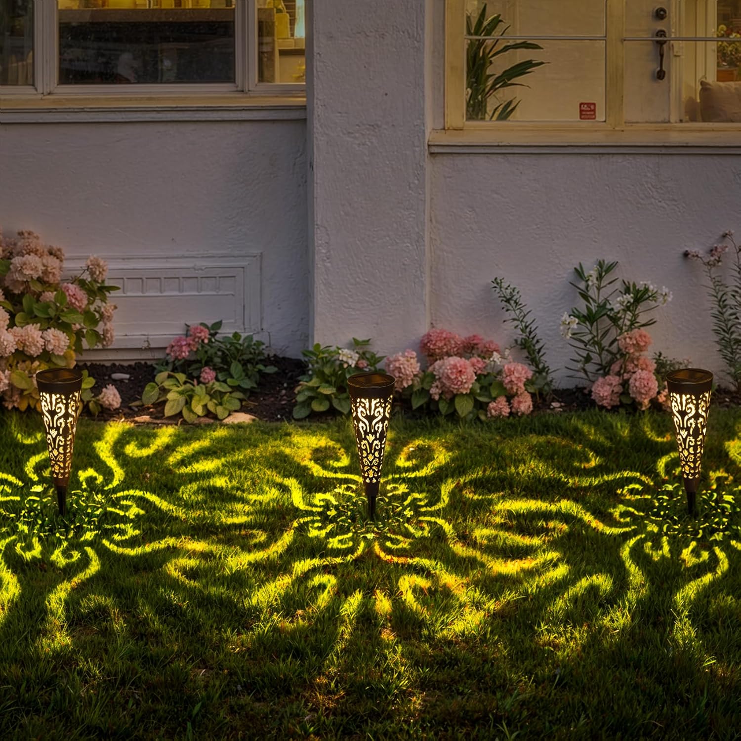 Go2garden 6Pcs Solar Lights Outdoor Garden Decor Gifts for Women Mom,W