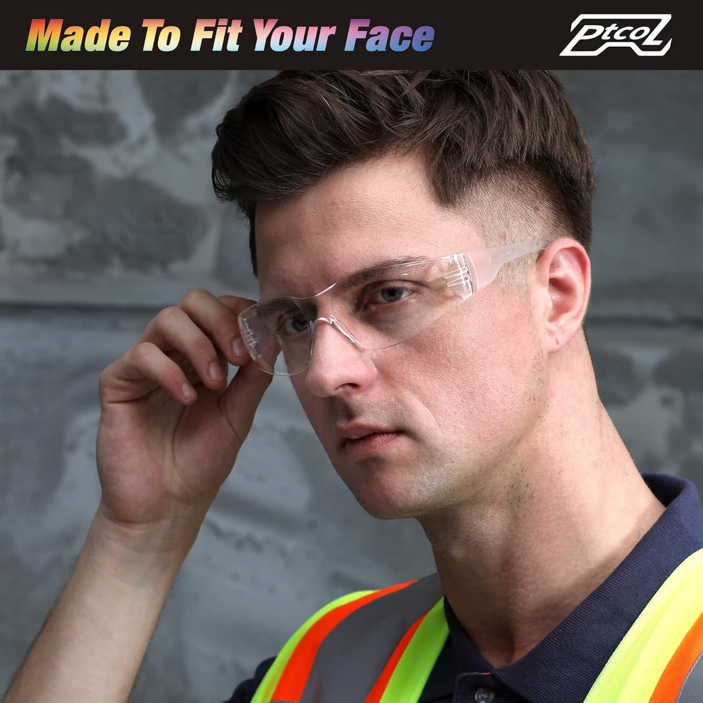 28 Pack Safety Glasses Crystal Clear (Bulk Pack of 24+4) Unisex Anti-S