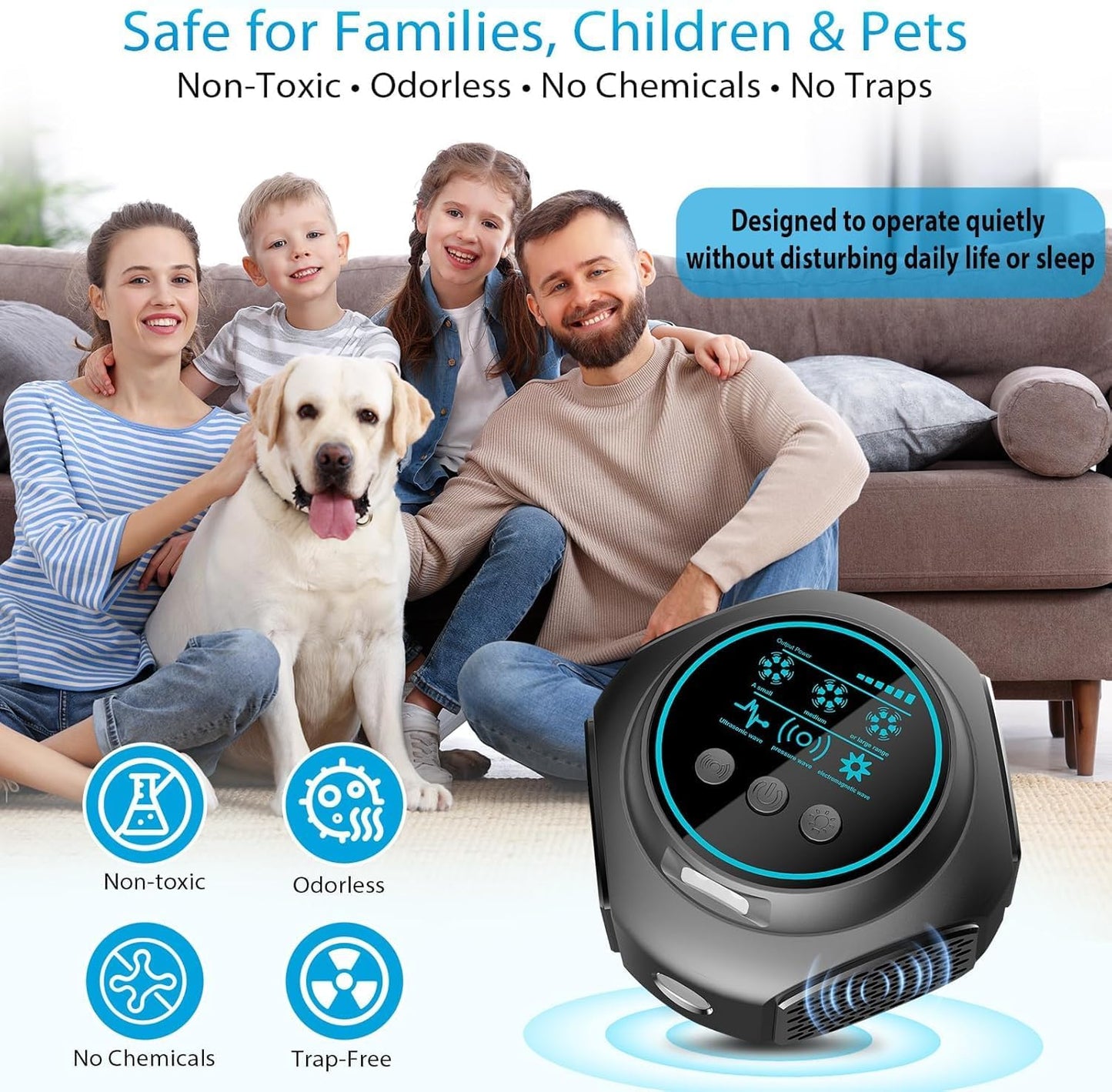 Ultrasonic Pest Repellent Plug in, Mouse Rodent Repellent Indoor Insec