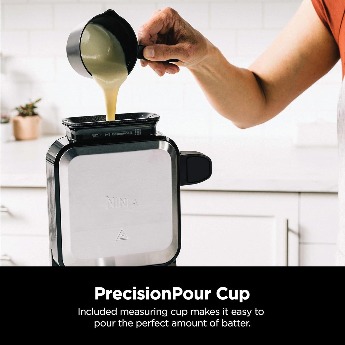 Ninja Belgian Waffle Maker Pro | Vertical Design | 5 Shade Settings wi
