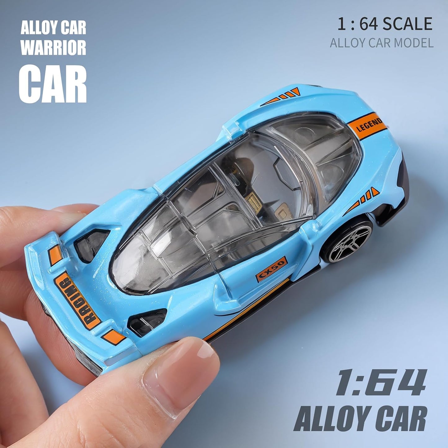 1:64 Scale Die-Cast Metal Toy Cars 12-Pack Vehicles Set, Includes Pick