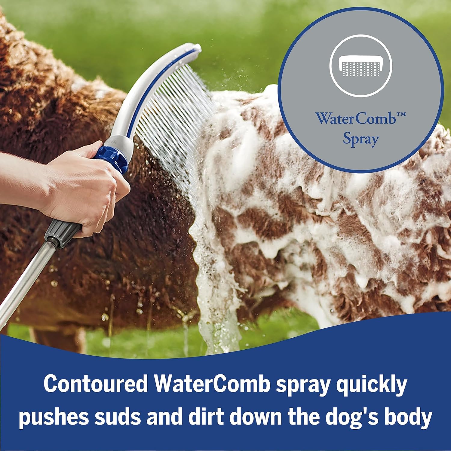 Waterpik Pet Wand Pro Dog Shower Attachment for Fast and Easy Dog Bath
