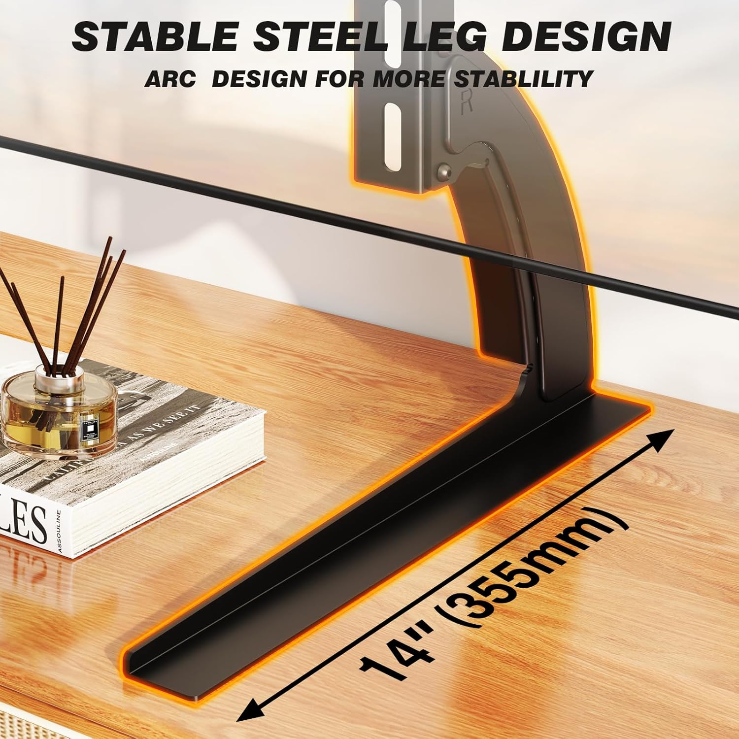 5Rcom TV Stand Mount, Universal TV Stand Tabletop for 22 to 65 inch Pl
