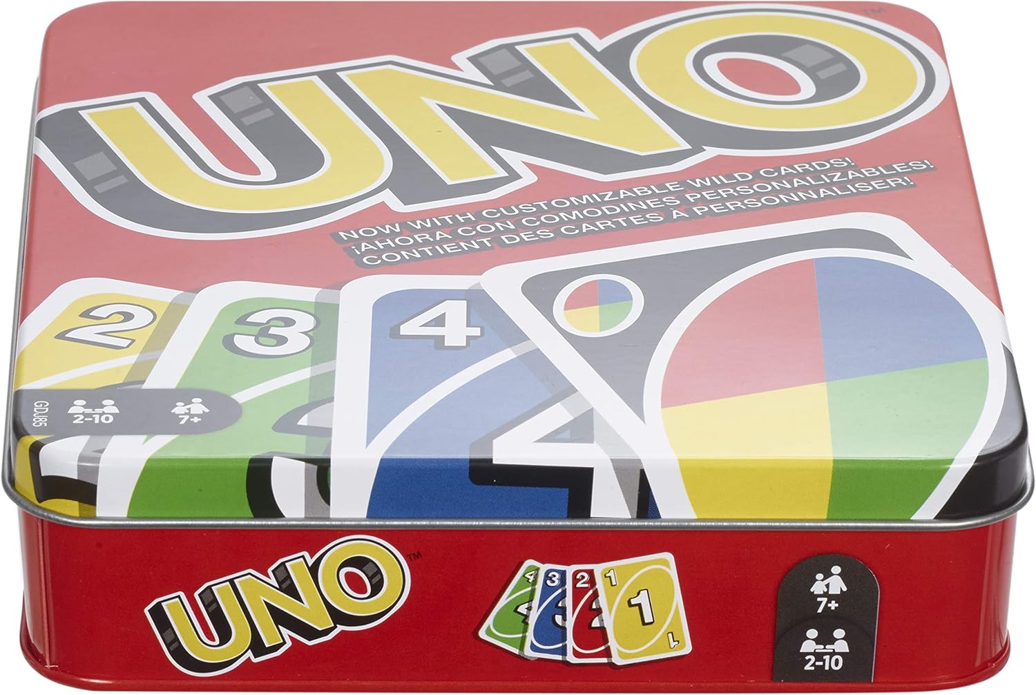 Mattel Games UNO Card Game in Travel & Storage Tin for Kid, Adult & Fa