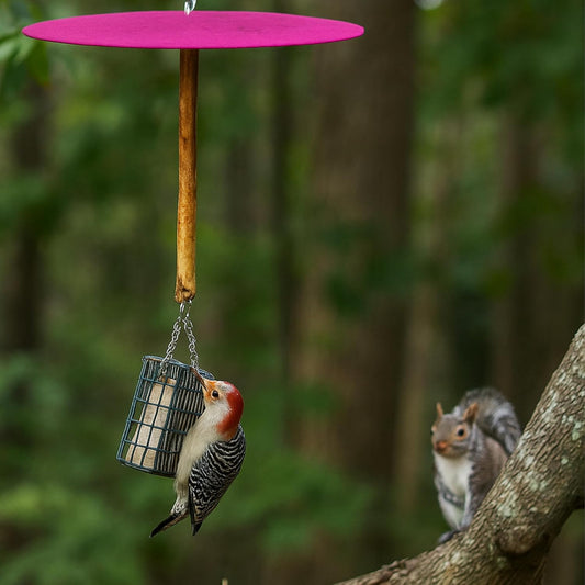Squirrel-Resistant/Squirrel-Free Style Suet Feeder – Metal Cage, Weigh
