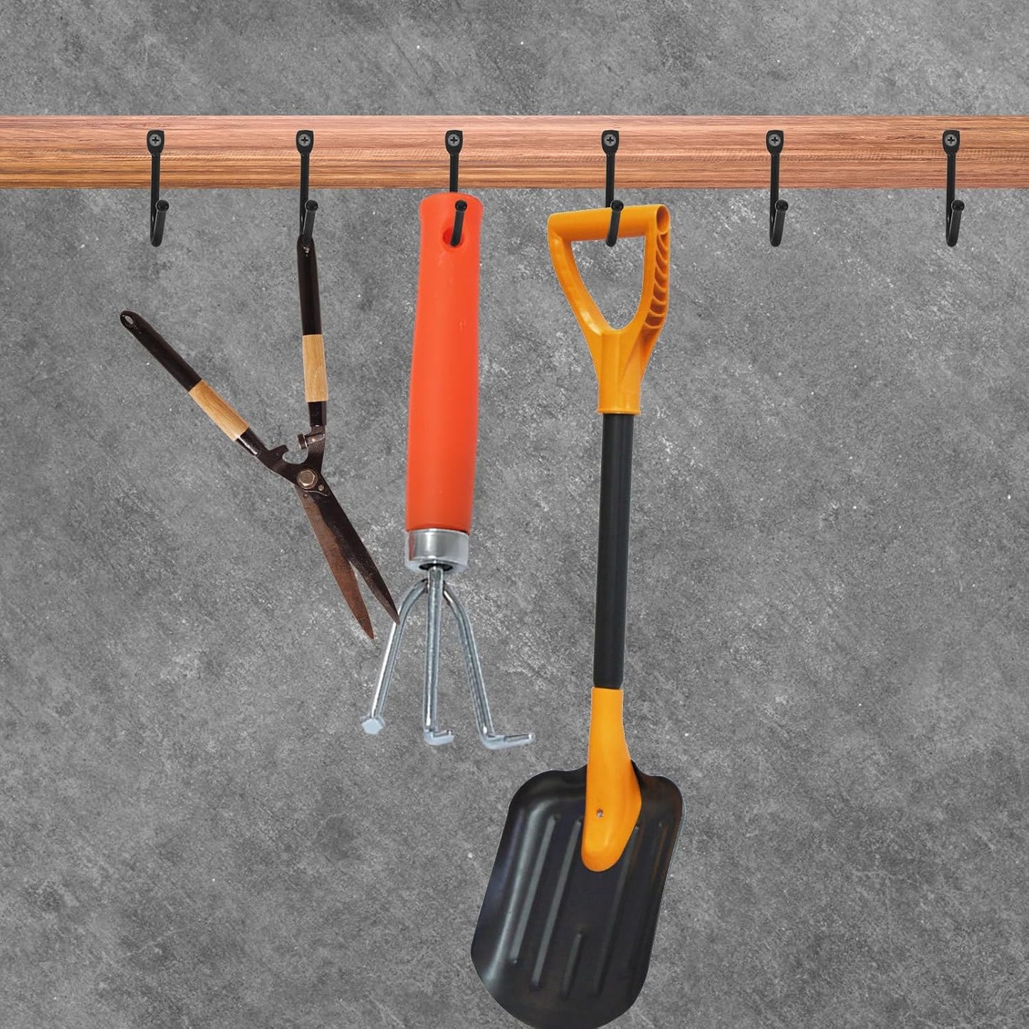 20pcs Heavy Duty Iron Hooks for Garage Tools Hanging, Wall Storage Org