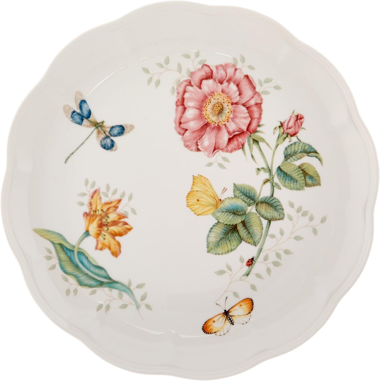 Lenox Dinnerware Set, Butterfly Meadow 18-Piece Set, Service For 6, Wh