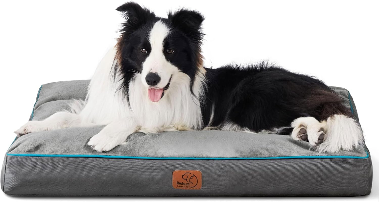 Bedsure Washable Dog Beds Large Sized Dog - 3 Inch Thicken Up to 80lbs