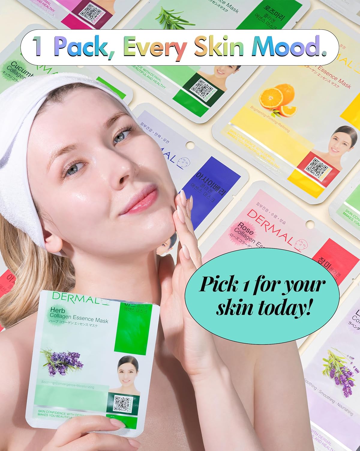 DERMAL 24 Combo Pack Made in Korea Facial Mask – 20+ Years of K-Beauty