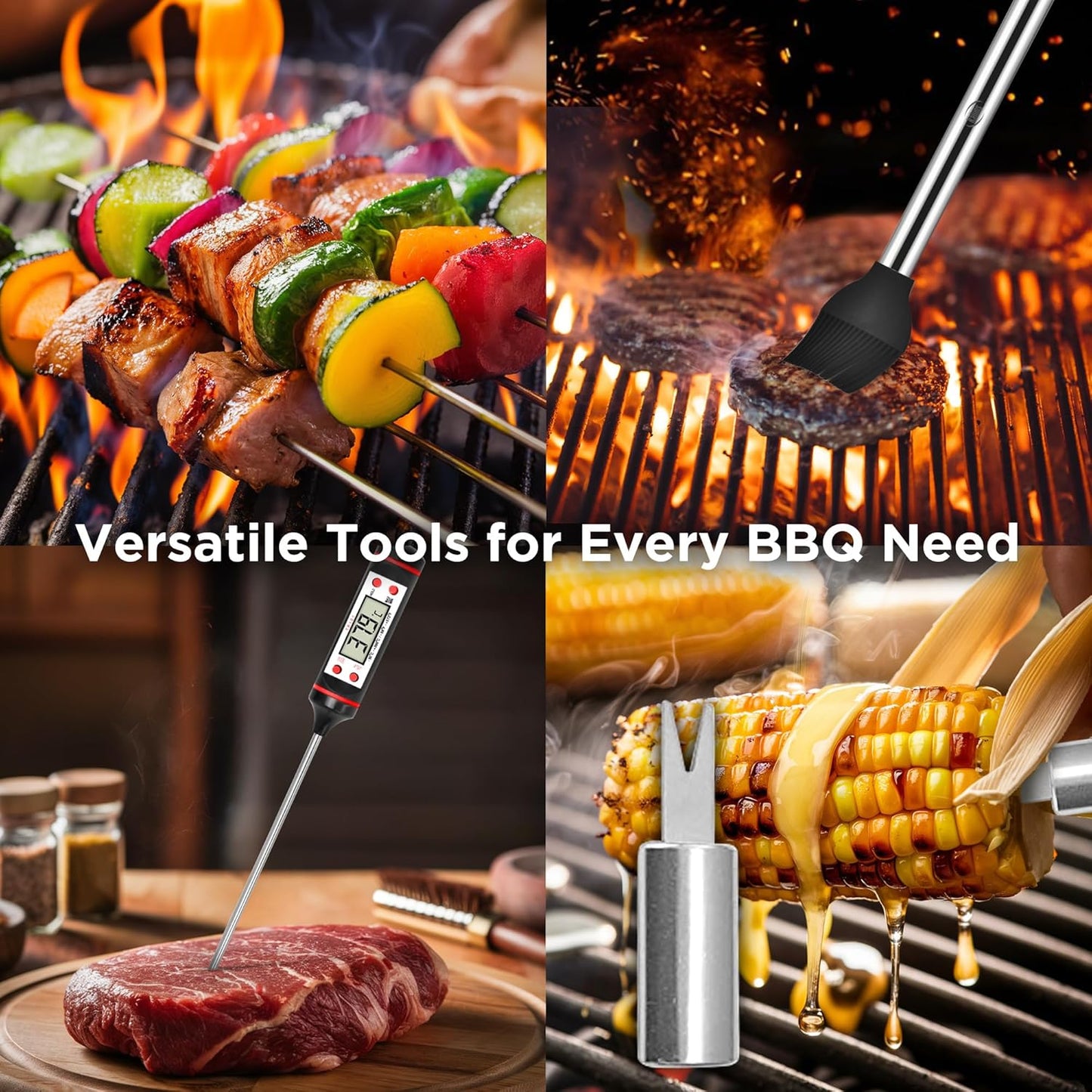 Kaluns Grilling Accessories, Dad Gifts for Fathers Day, Heavy Duty Sta