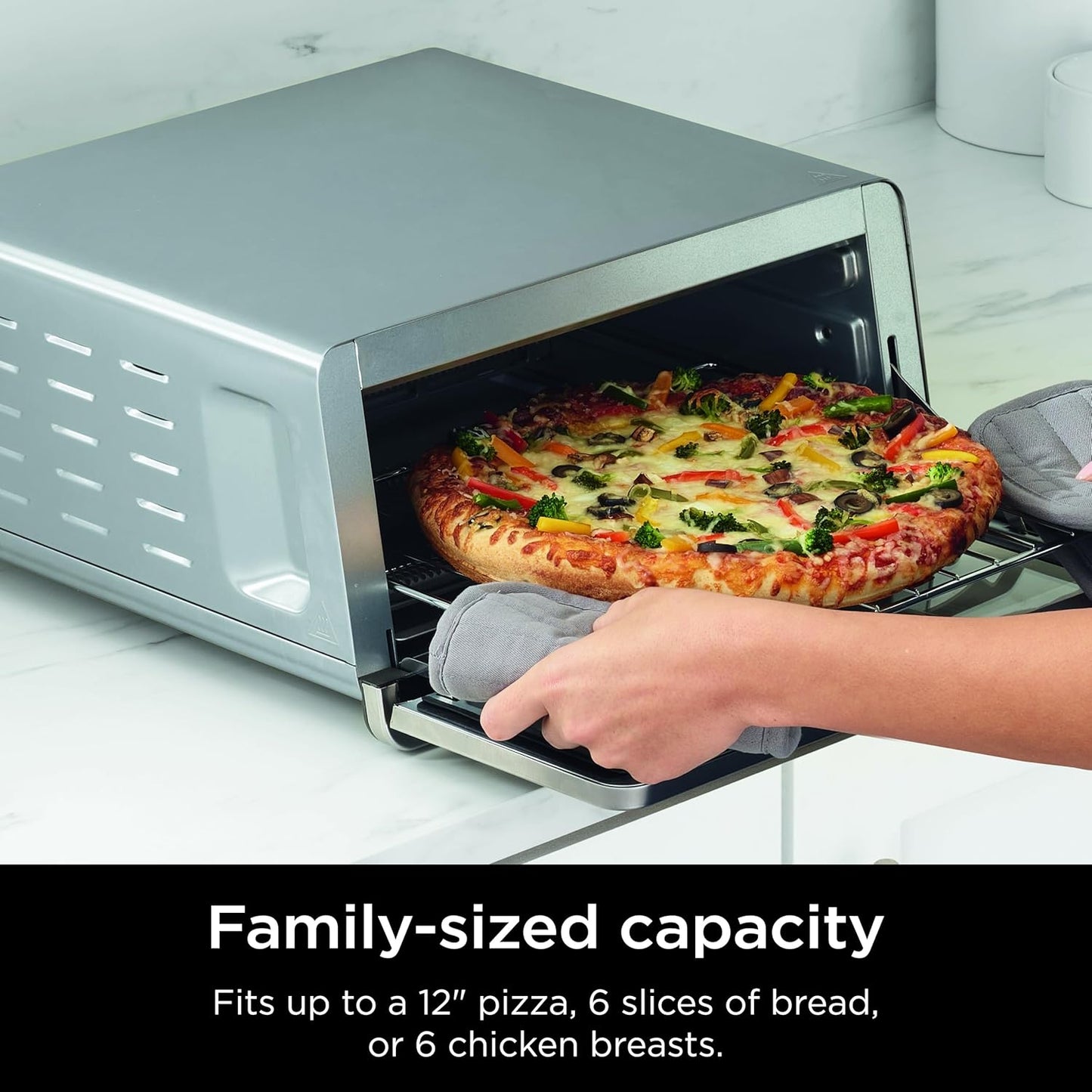 Ninja Air Fryer Toaster Oven Combo | 8-in-1 Functionality | Flip Up & 