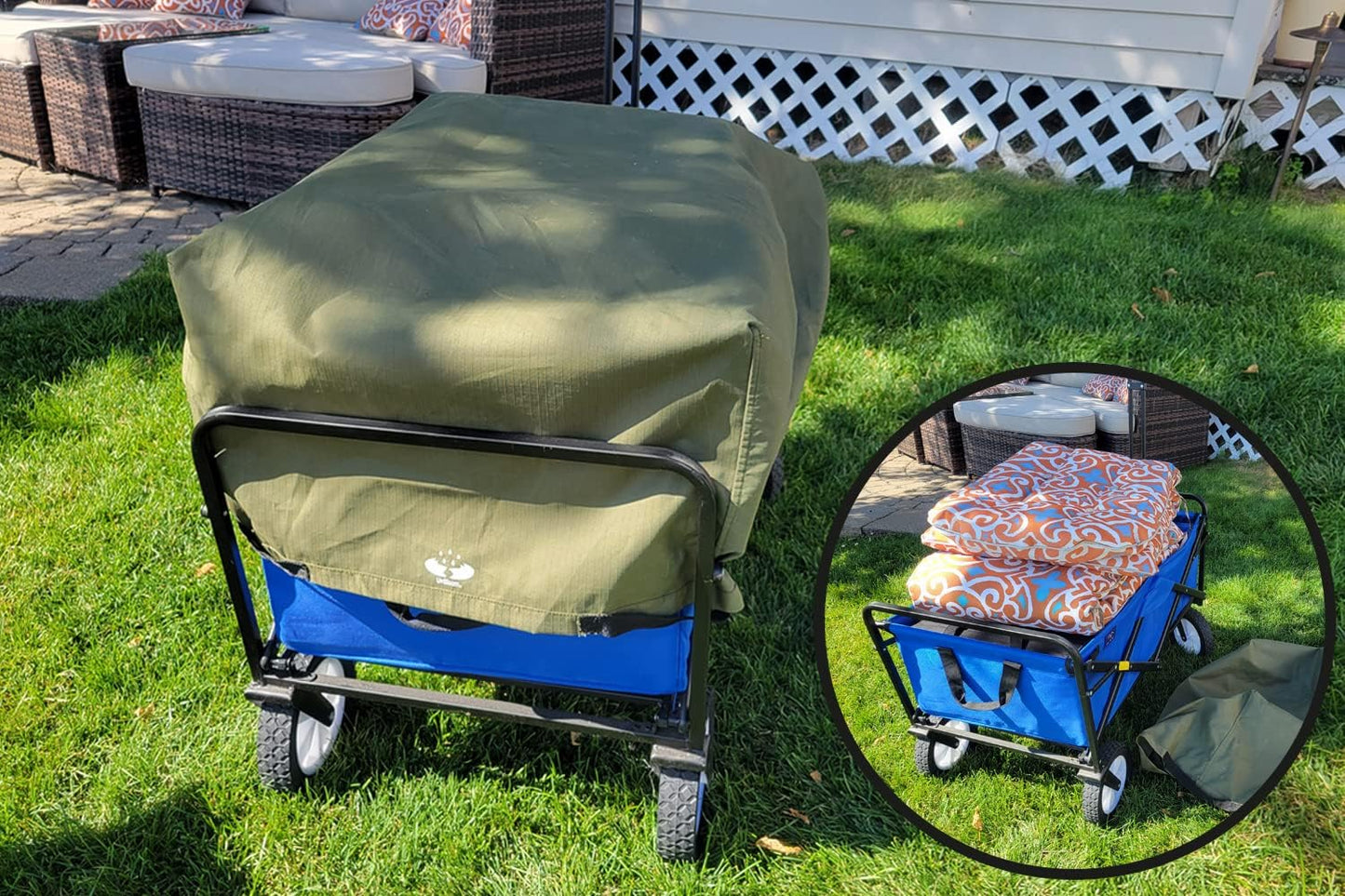 UpBloom - Wagon Liner & Cover Patent Pending - Heavy Duty Water Resist