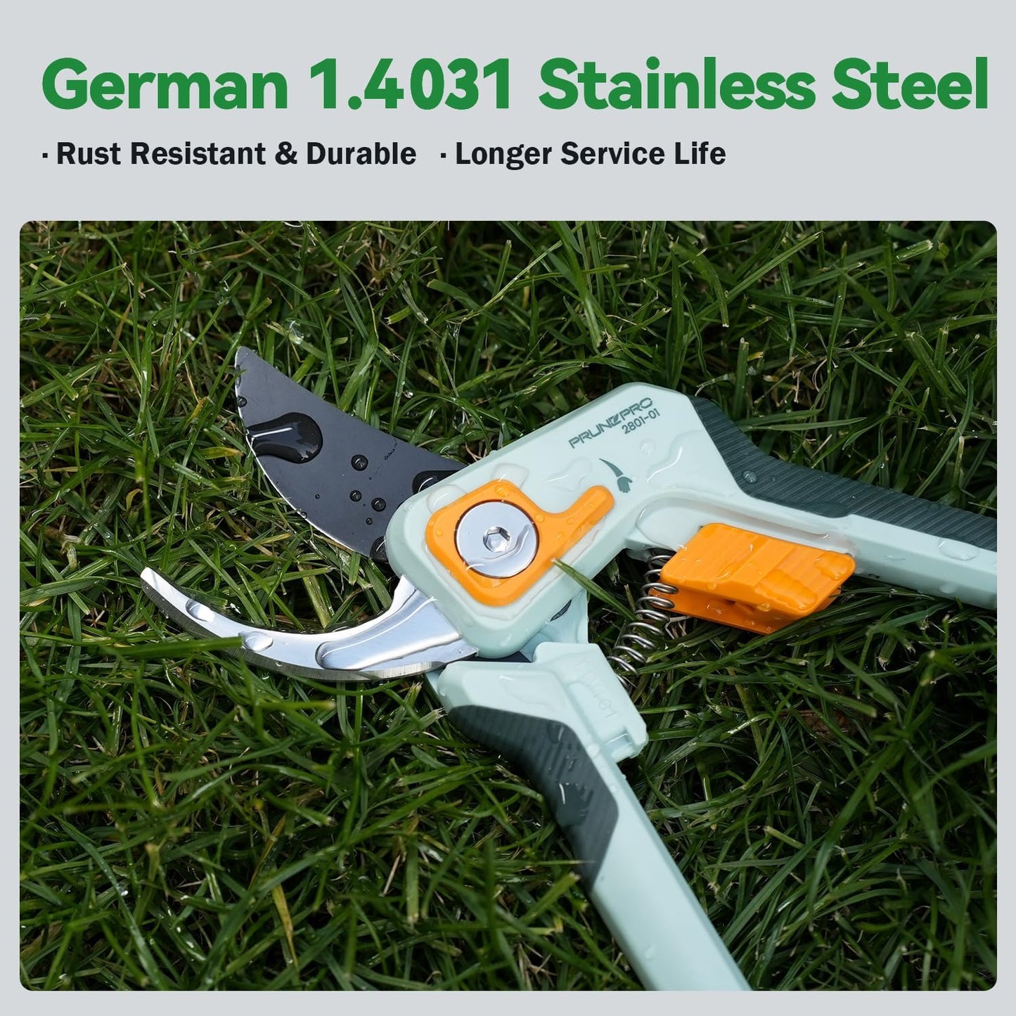PrunePro Pruning Shears for Gardening Professional Bypass Hand Pruner 