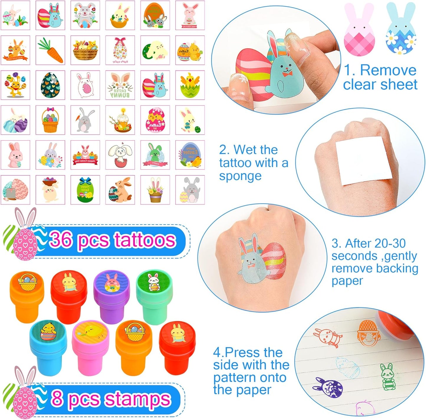 U-Goforst 100 Pack Easter Egg Fillers, Easter Basket Stuffers for Kids Boys Girls, Easter Party Favors Assorted Toys, Easter Egg Hunt, Easter Gift Goodie Bags Stuffers Filling Treats Classroom Prize