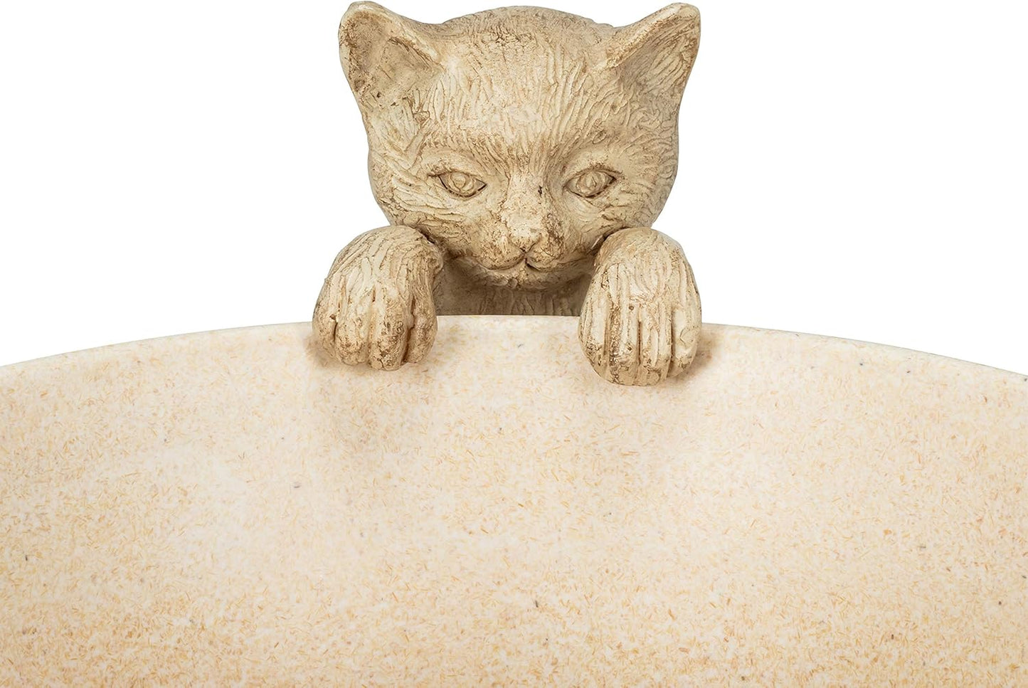 Abbott Collection 27-PEEK-450 Hanging Cat-Antq Wht-4" H, 4 inches H, Antique White