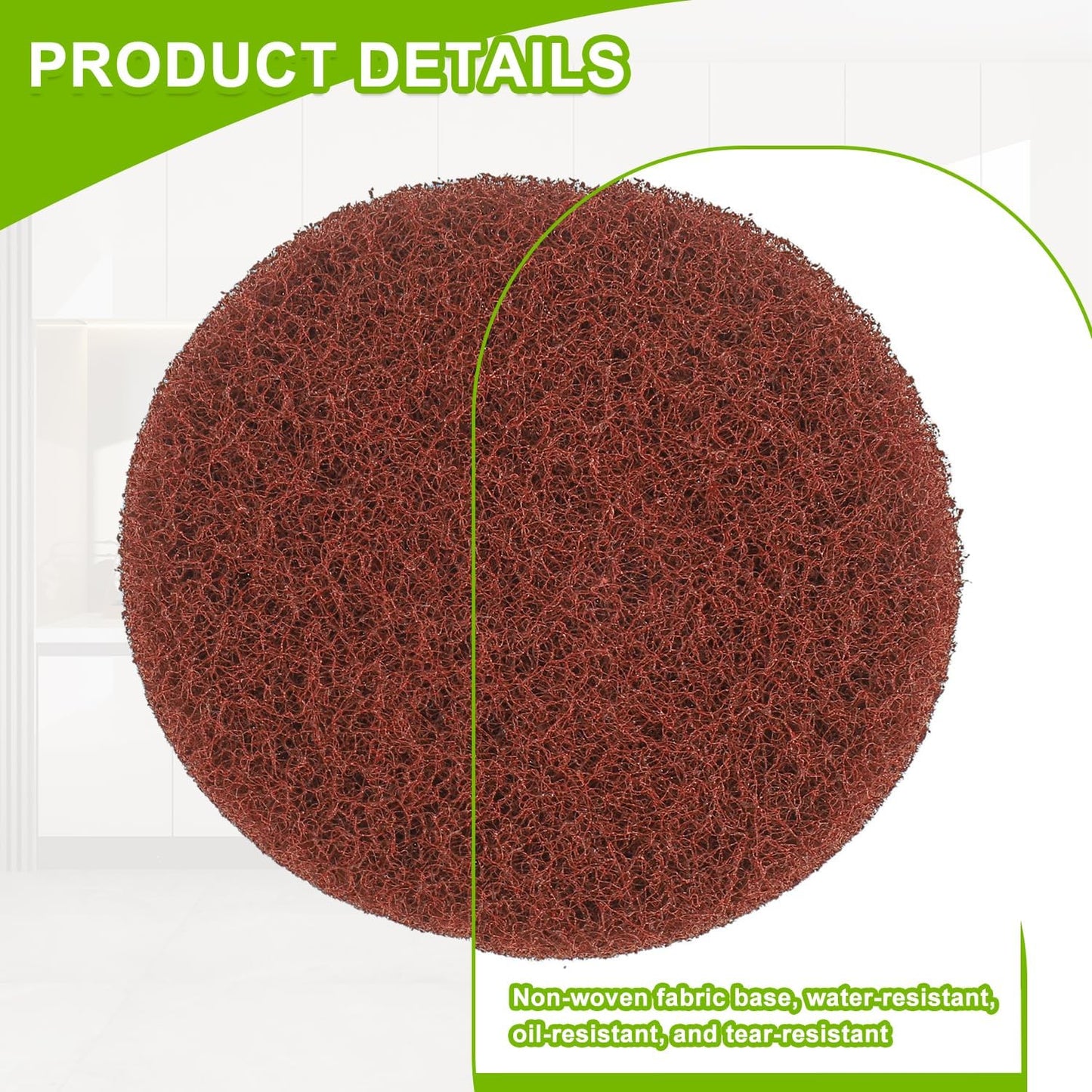 16pcs Heavy Duty Pads Electric Cleaning Brush Pad Set fit for Bosch Ho