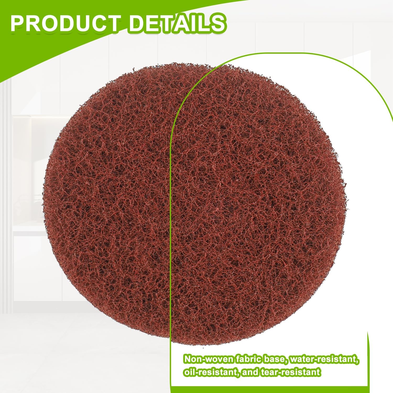 16pcs Heavy Duty Pads Electric Cleaning Brush Pad Set fit for Bosch Ho