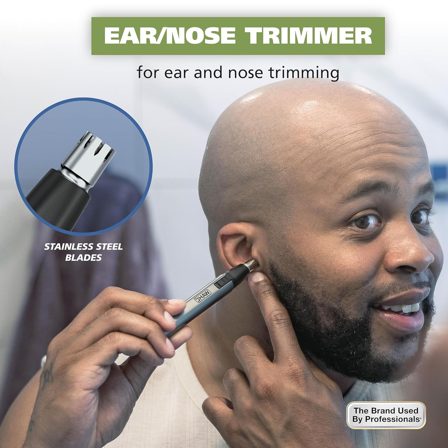 Wahl Micro Groomsman Battery Personal Trimmer for Hygienic Grooming wi