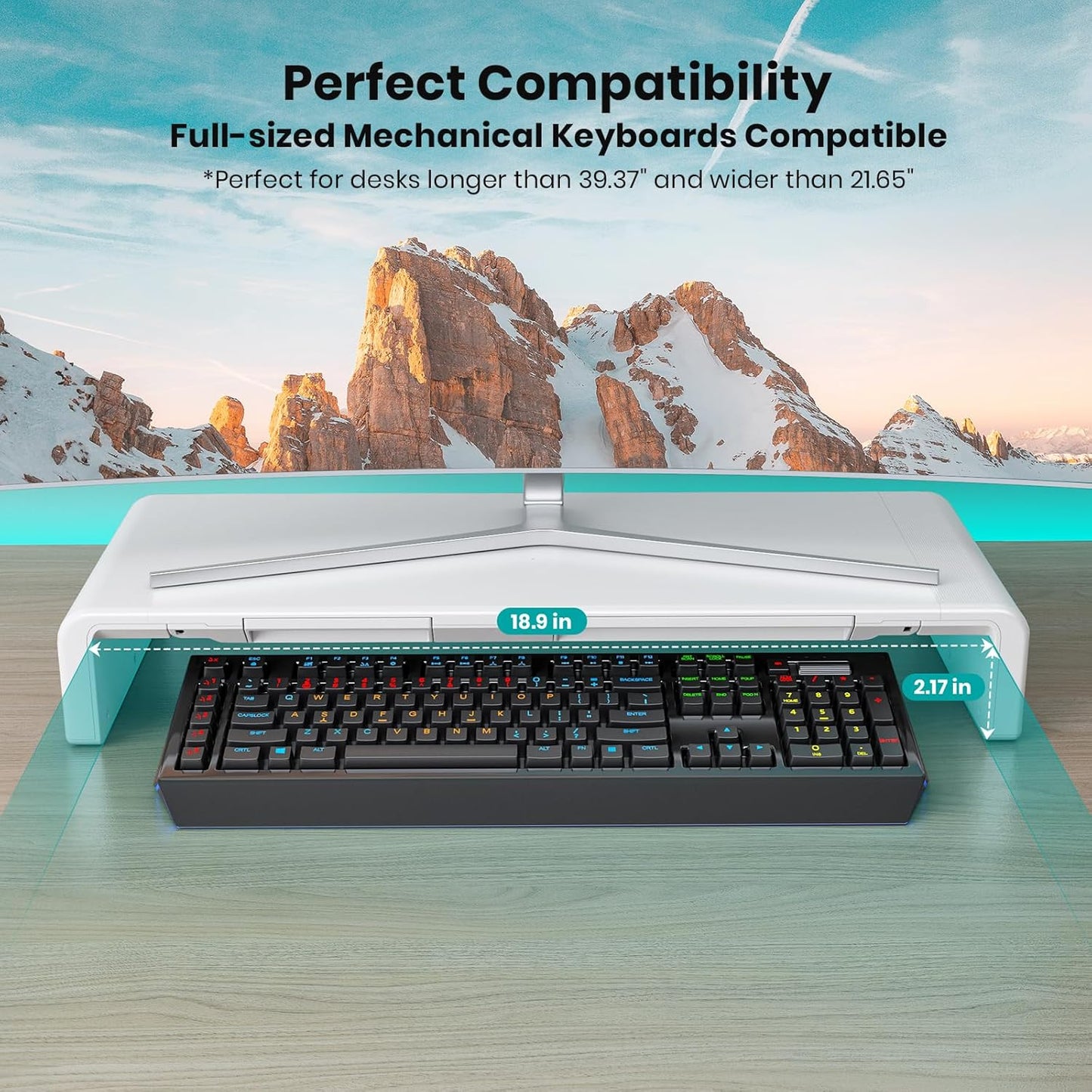 Monitor Stand Riser, Klearlook Foldable, Height Adjustable Computer St