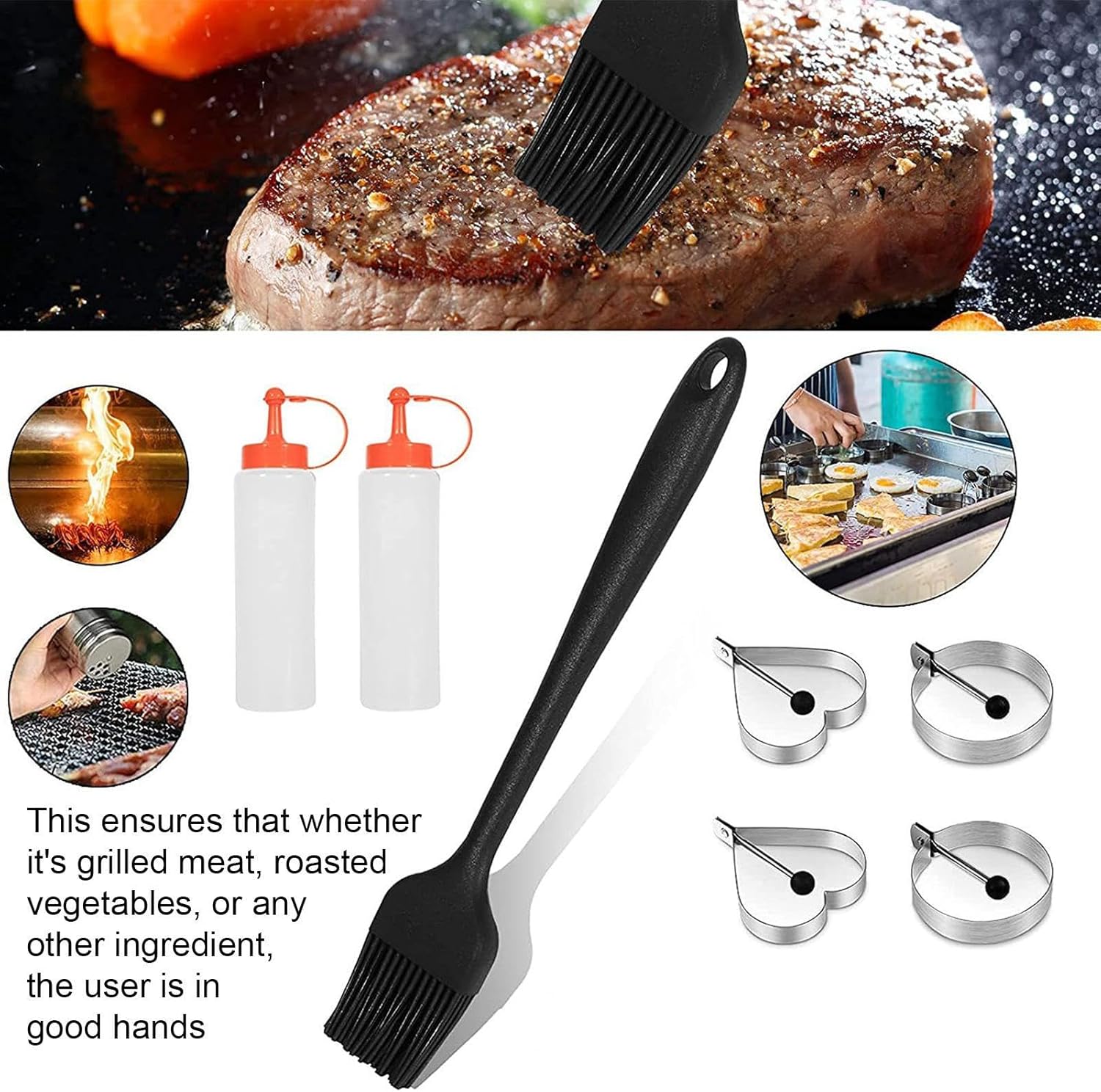 Barbecue Set - Efficient Grill Accessories Tool,Portable Heavy-Duty 14